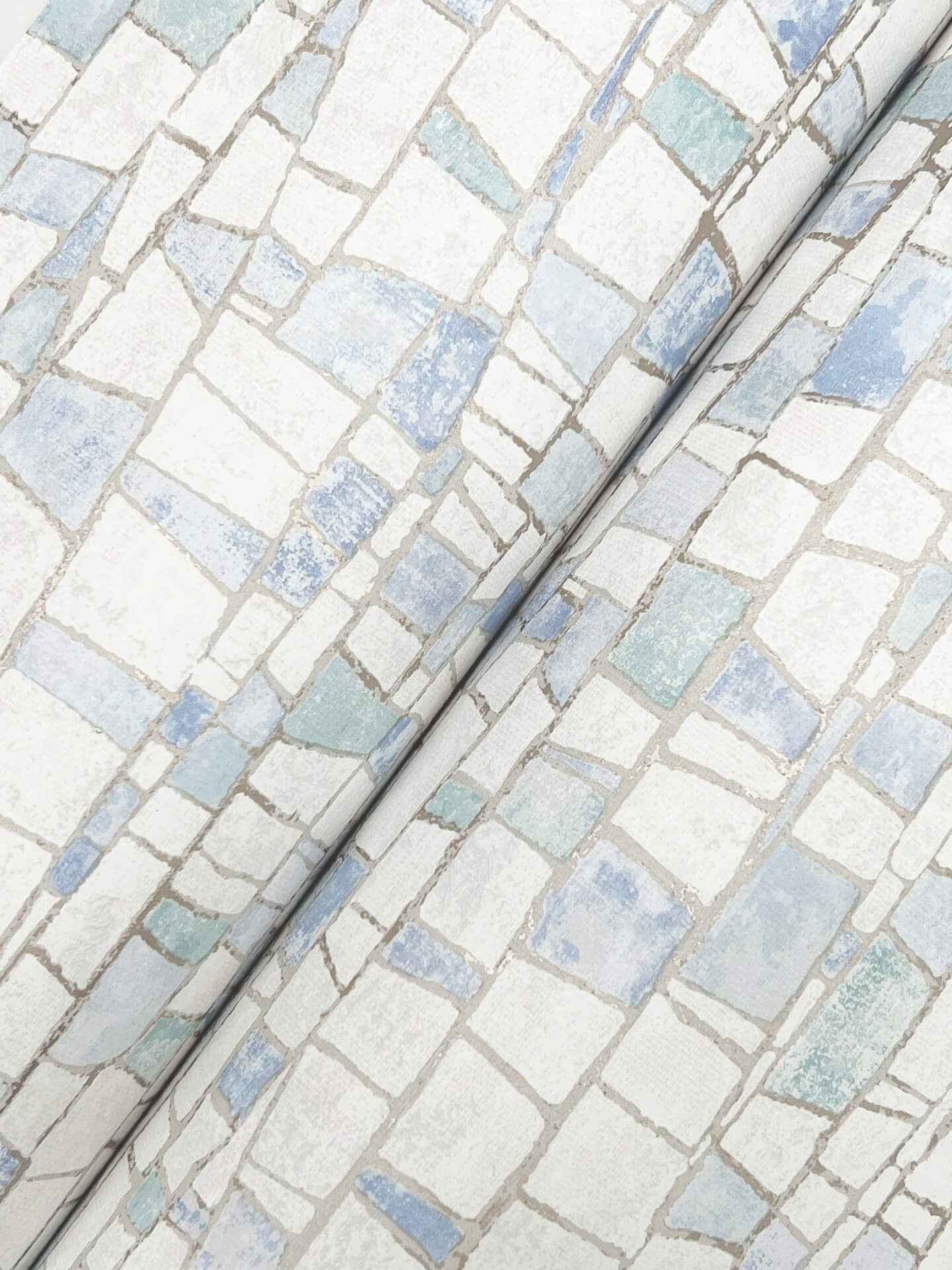 Kaleidoscopic Blue Wallpaper - York Wallcoverings - FM1081 - York Wallcoverings Wallpaper