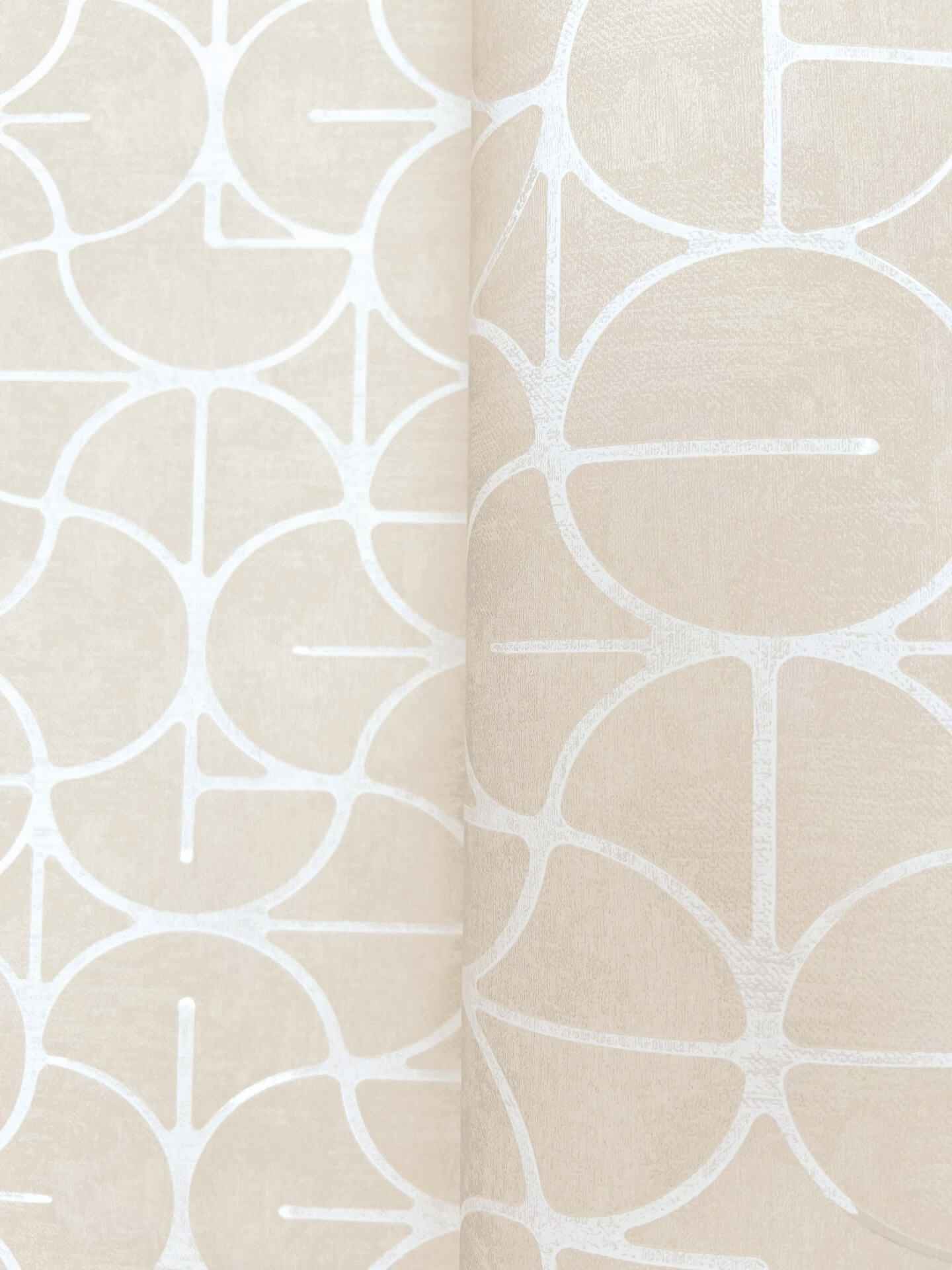 Looking Glass Beige Wallpaper - York Wallcoverings - FM1103 - York Wallcoverings Wallpaper