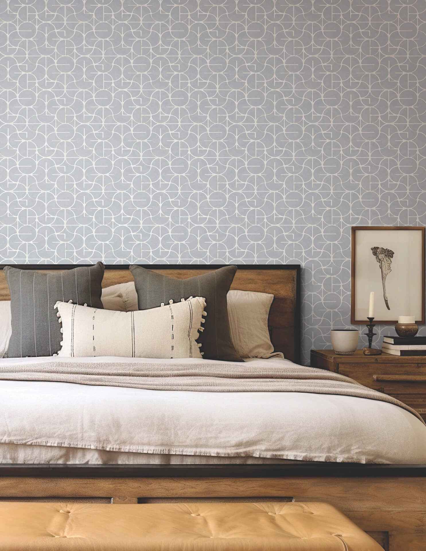 Looking Glass Chambray Wallpaper - York Wallcoverings - FM1106 - York Wallcoverings Wallpaper