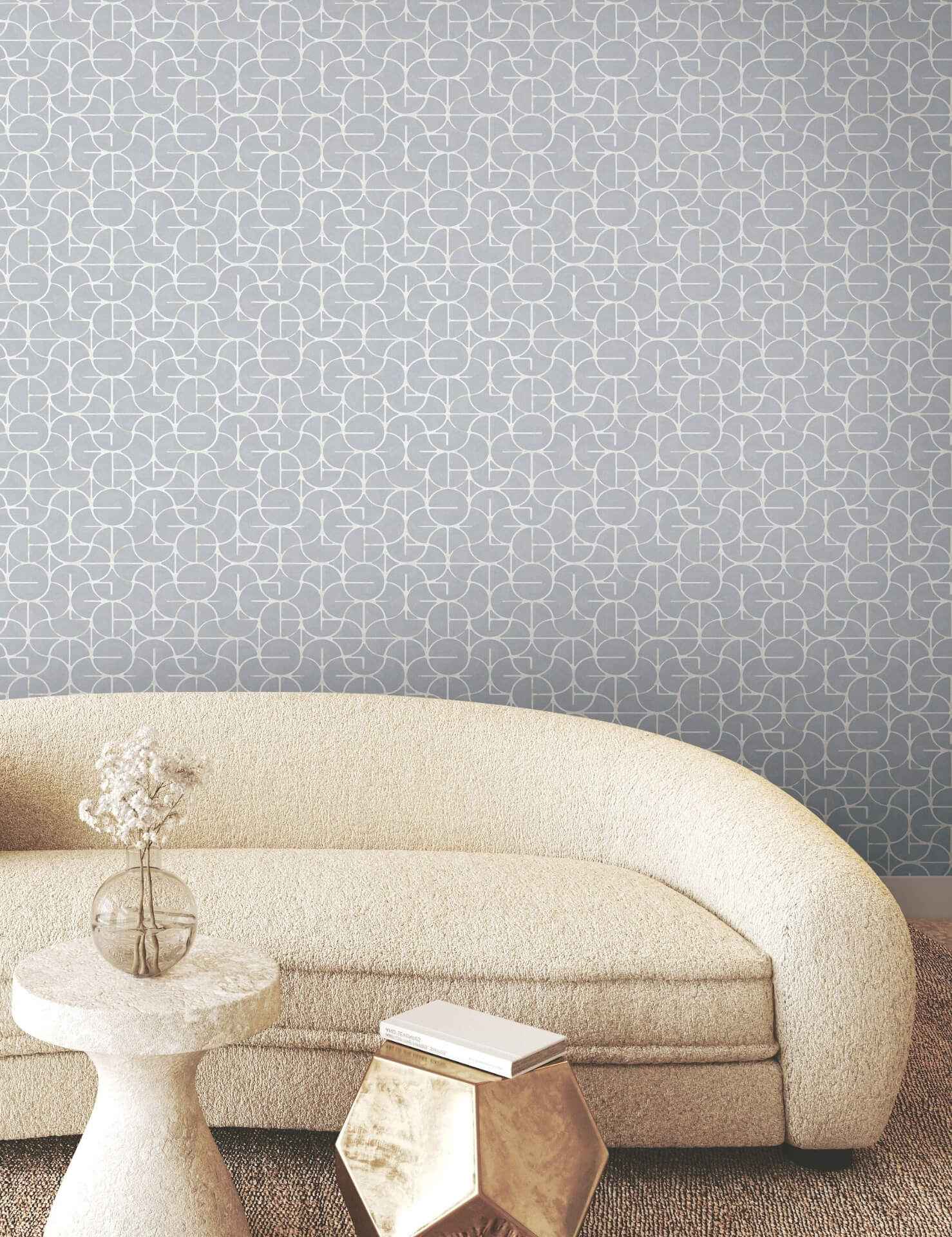 Looking Glass Chambray Wallpaper - York Wallcoverings - FM1106 - York Wallcoverings Wallpaper