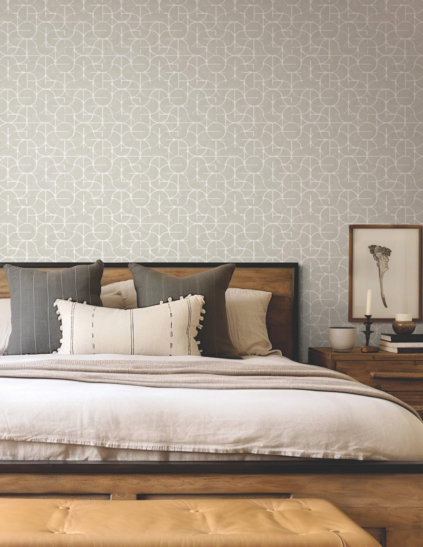 looking-glass-grey-silver-wallpaper-york-wallcoverings-fm1102 - York Wallpaper Wallpaper