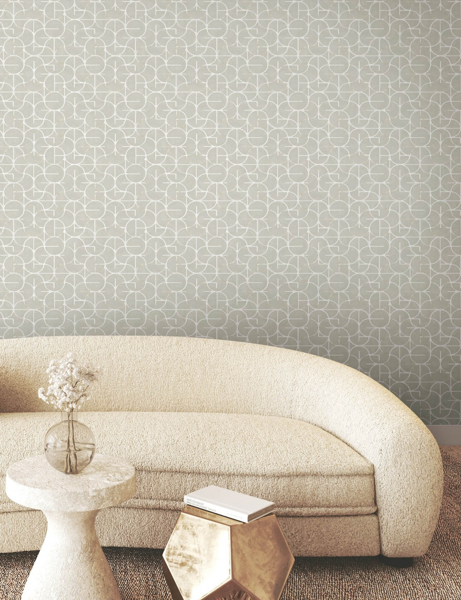 looking-glass-grey-silver-wallpaper-york-wallcoverings-fm1102 - York Wallpaper Wallpaper