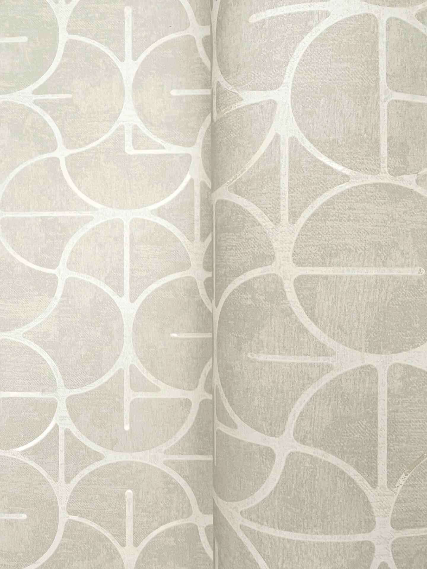 Looking Glass Grey & Silver Wallpaper - York Wallcoverings - FM1102 - York Wallcoverings Wallpaper