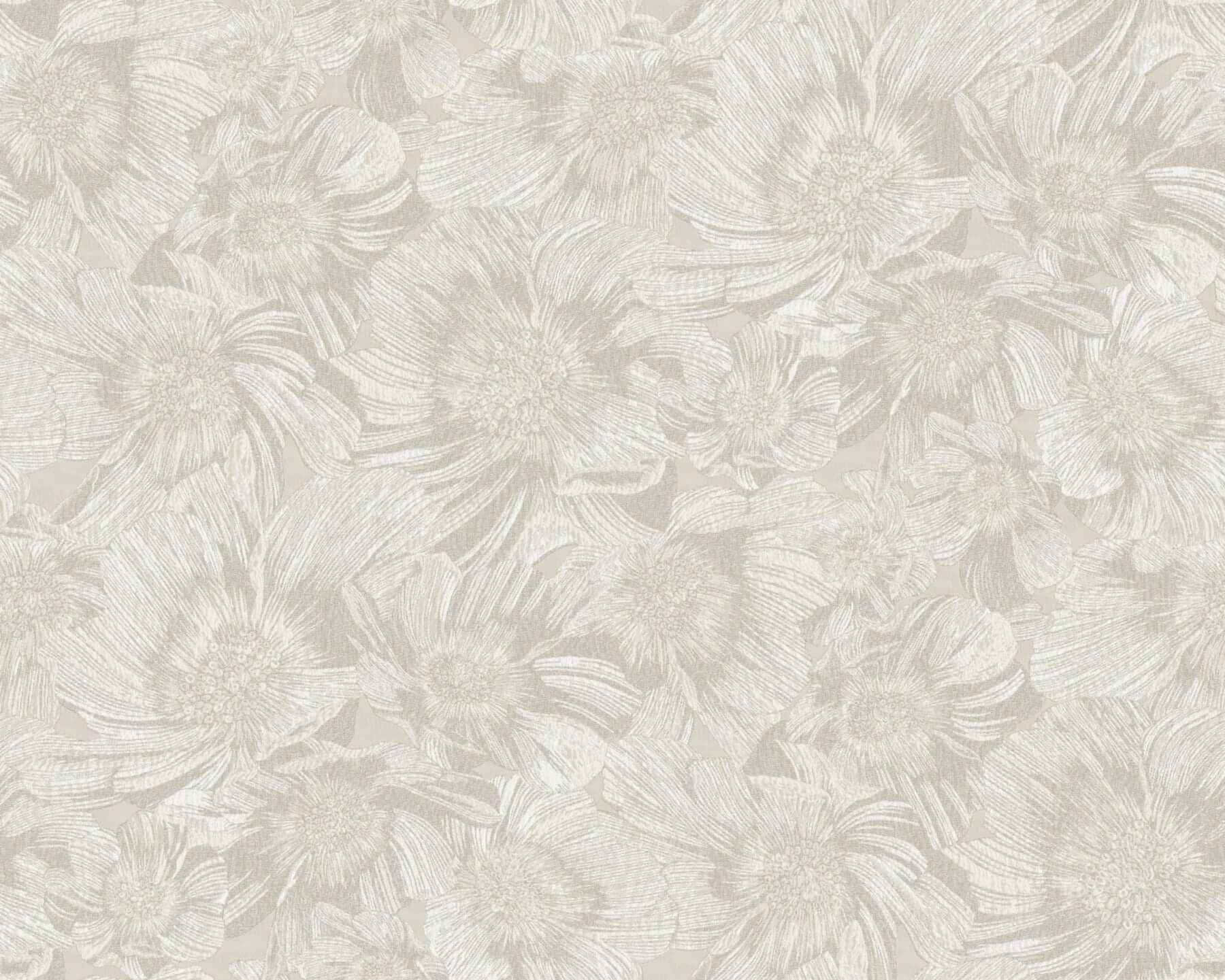 Anemoni White Wallpaper - York Wallcoverings - MI10502 - York Wallcoverings Wallpaper