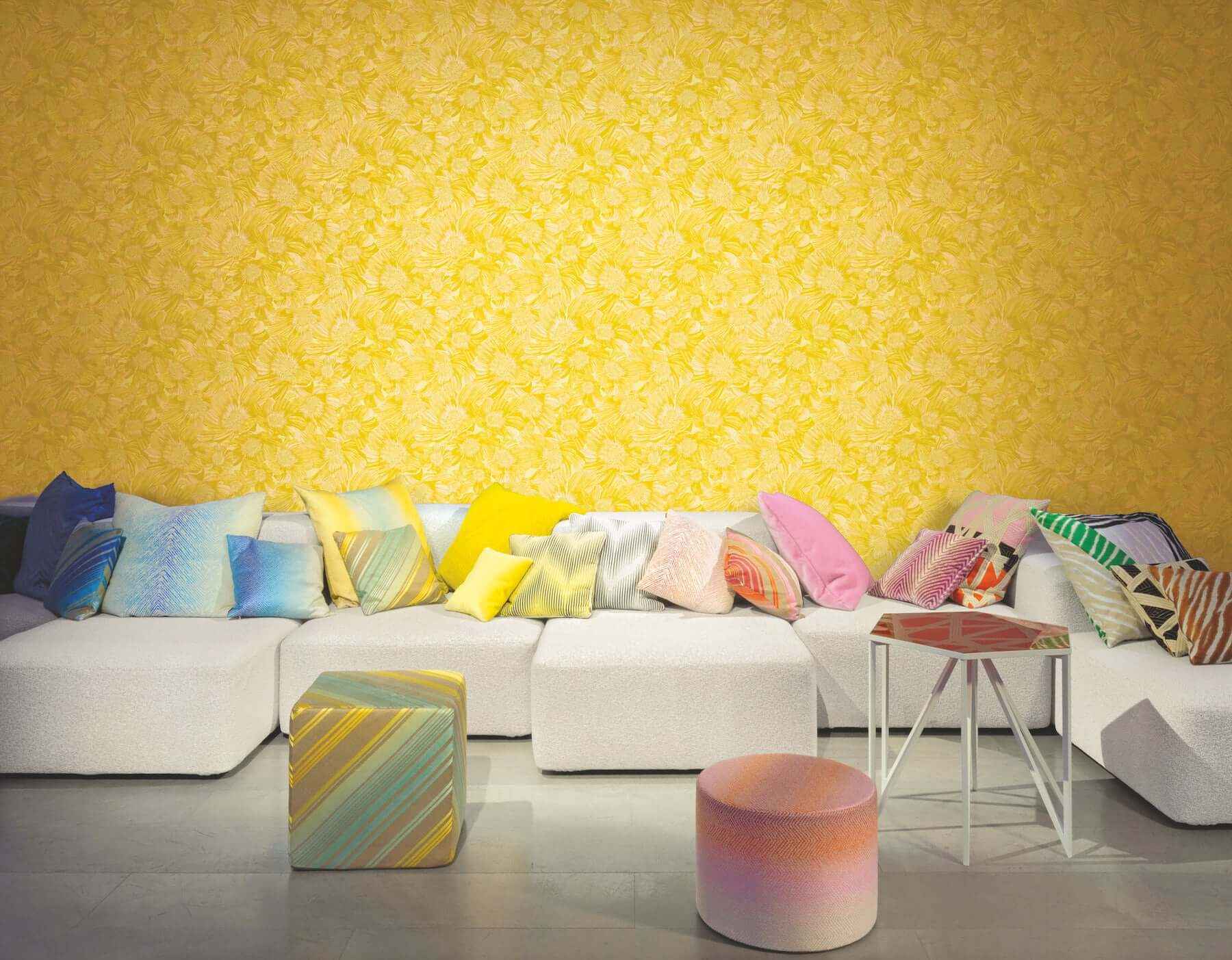 Anemoni Yellow Wallpaper - York Wallcoverings - MI10500 - York Wallcoverings Wallpaper