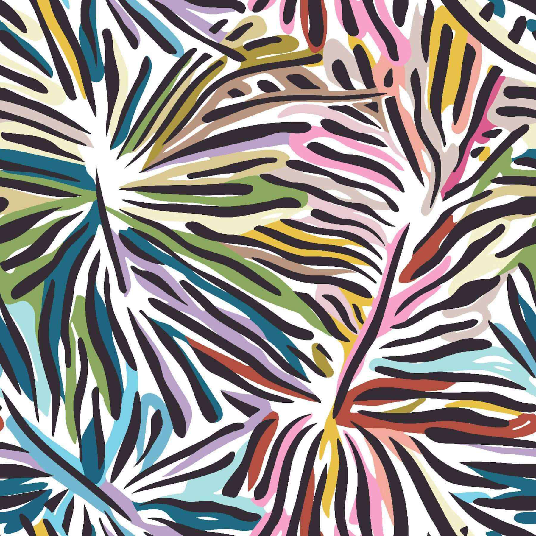 Flora Multicolor Wallpaper - York Wallcoverings - MI10575 - York Wallcoverings Wallpaper