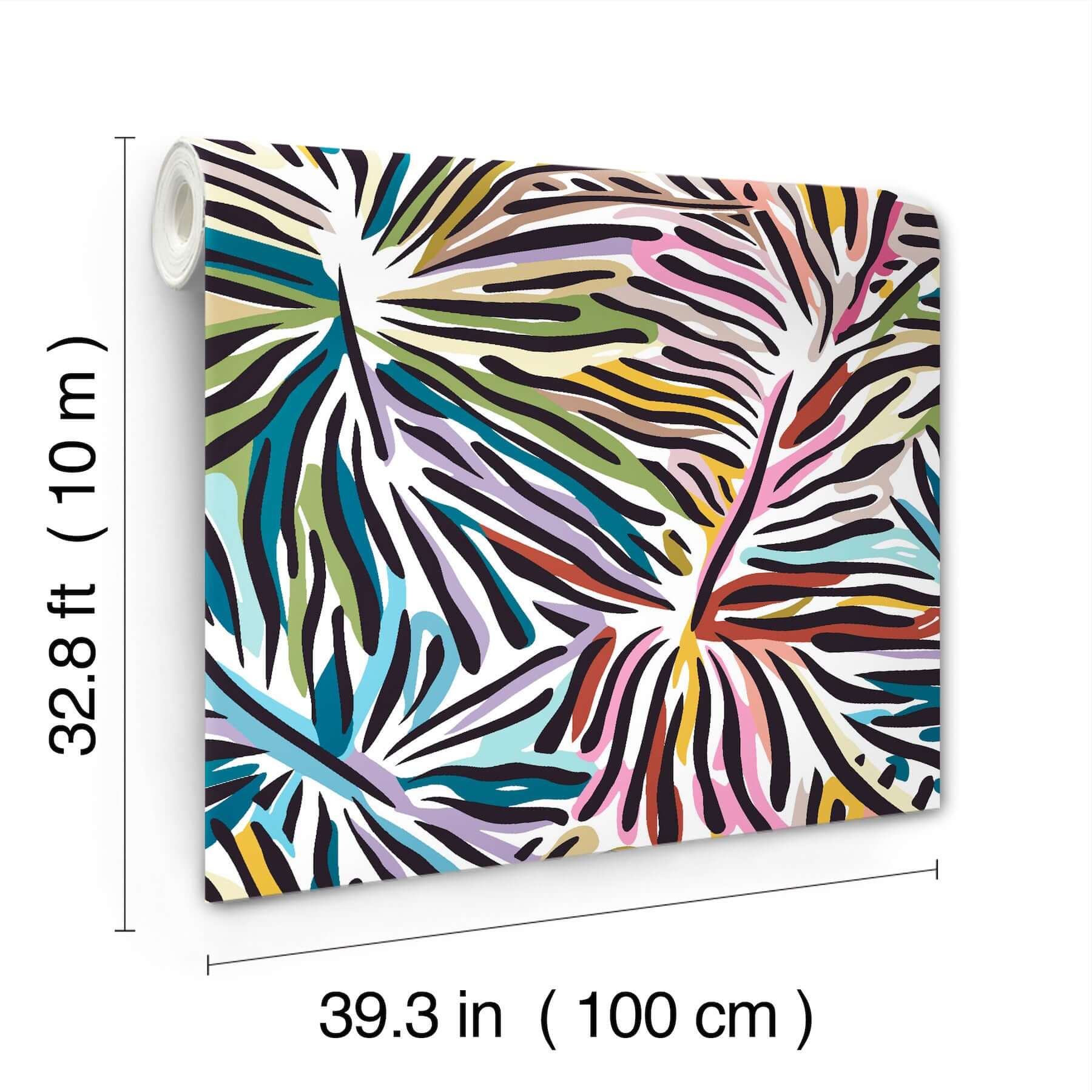 flora-multicolor-wallpaper-york-wallcoverings-mi10575 - York Wallcoverings Wallpaper