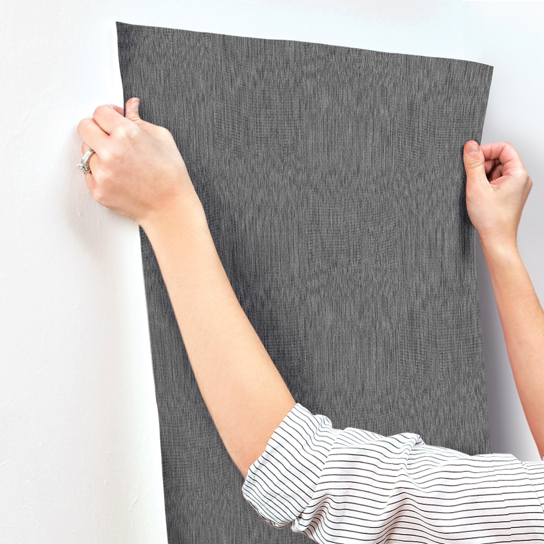 linen-charcoal-wallpaper-york-wallcoverings-mi10595 - York Wallpaper Wallpaper