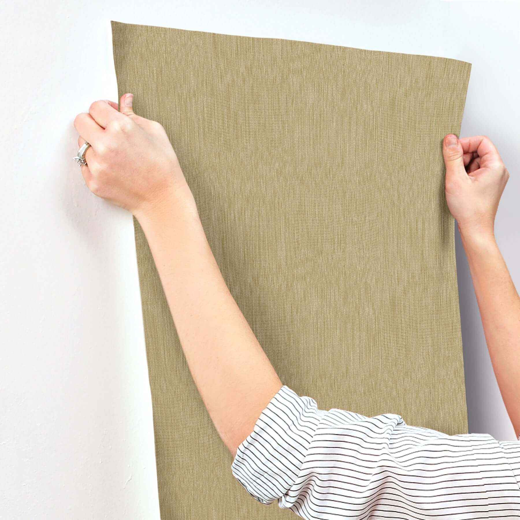 Linen Golden Wallpaper - York Wallcoverings - MI10593 - York Wallcoverings Wallpaper