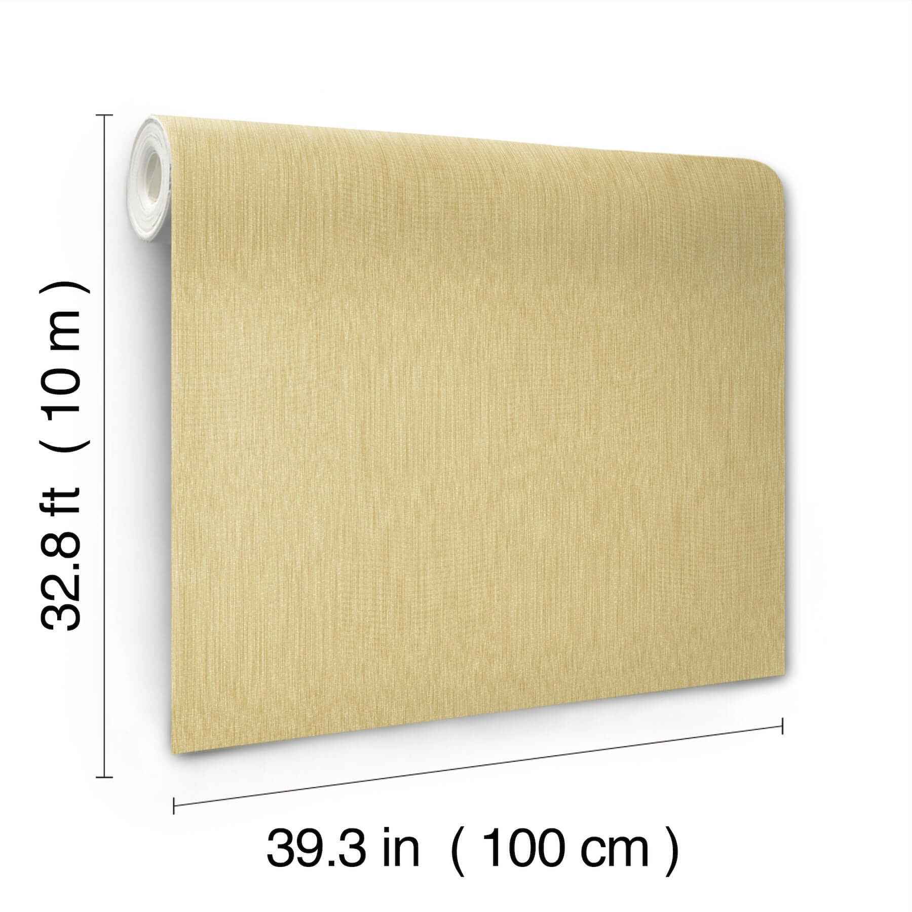 Linen Yellow Wallpaper - York Wallcoverings - MI10592 - York Wallcoverings Wallpaper