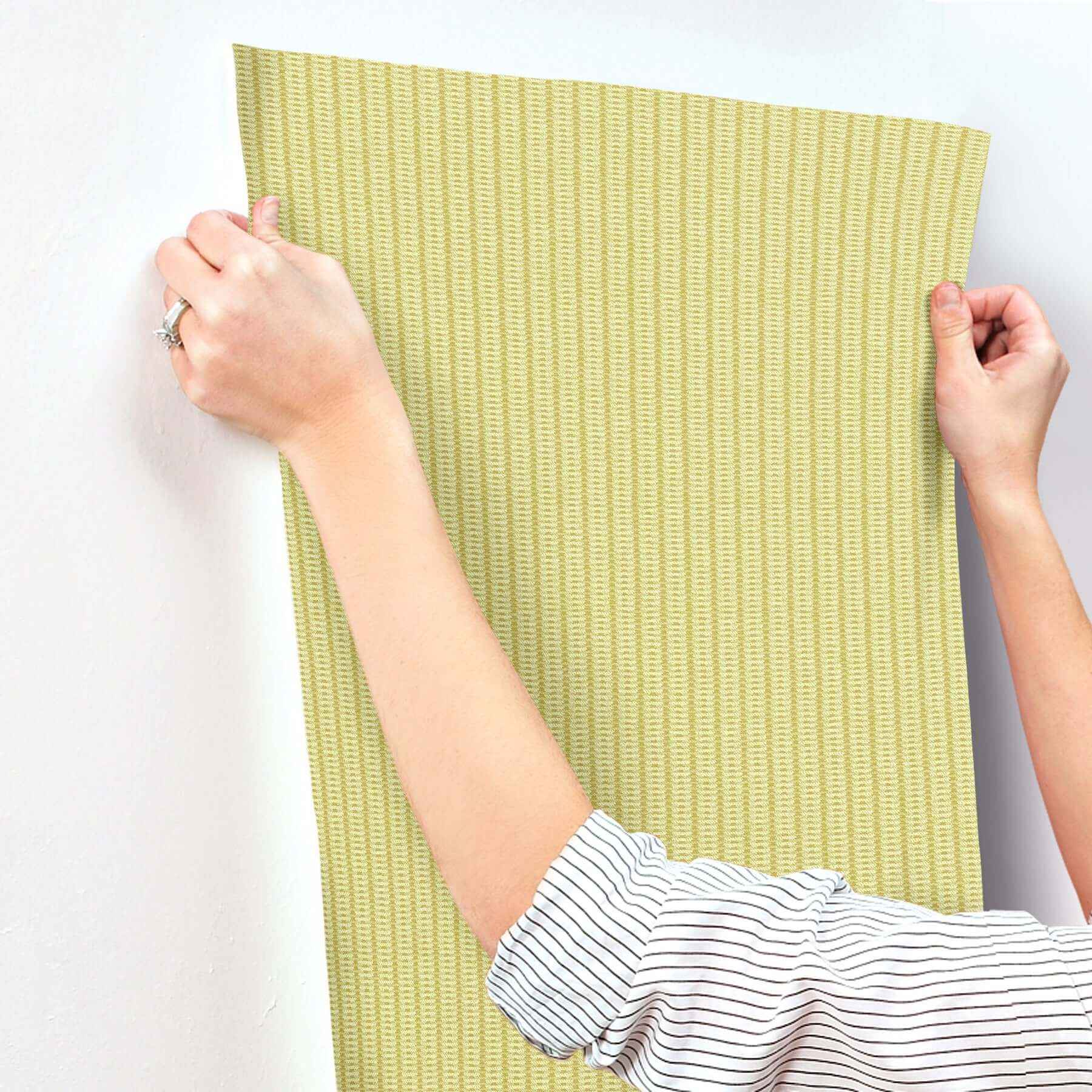 Mozart Yellow Wallpaper - York Wallcoverings - MI10544 - York Wallcoverings Papel pintado