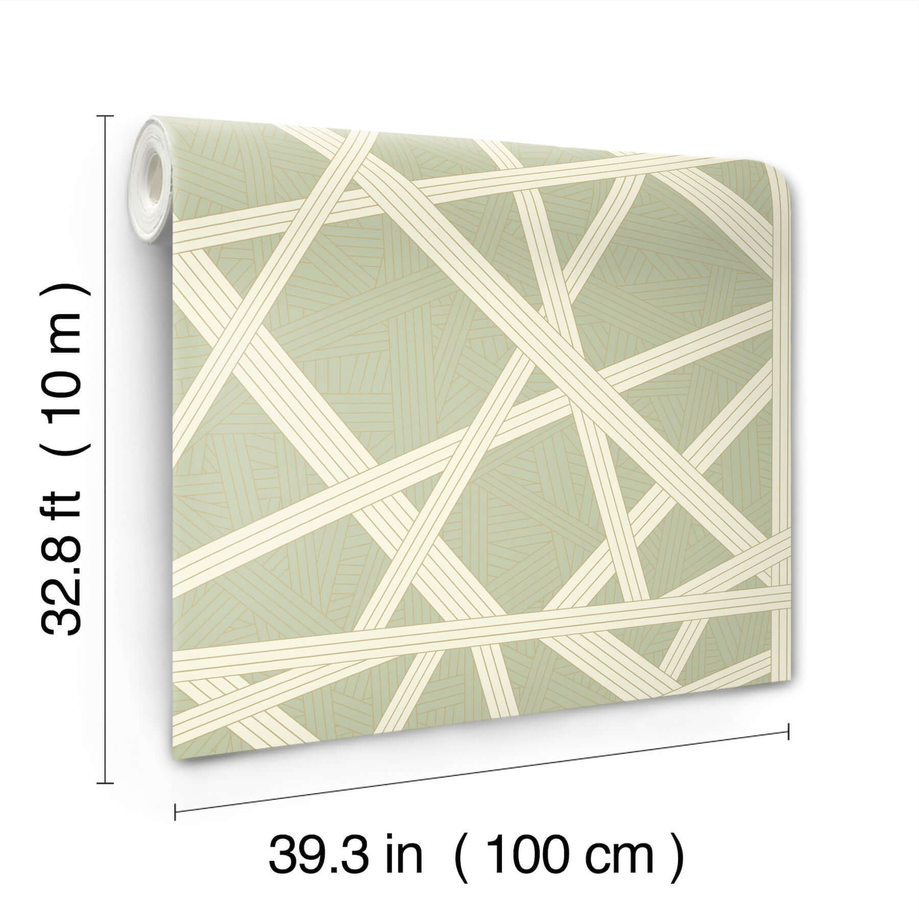 nastri-green-wallpaper-york-wallcoverings-mi10563 - York Wallpaper Wallpaper