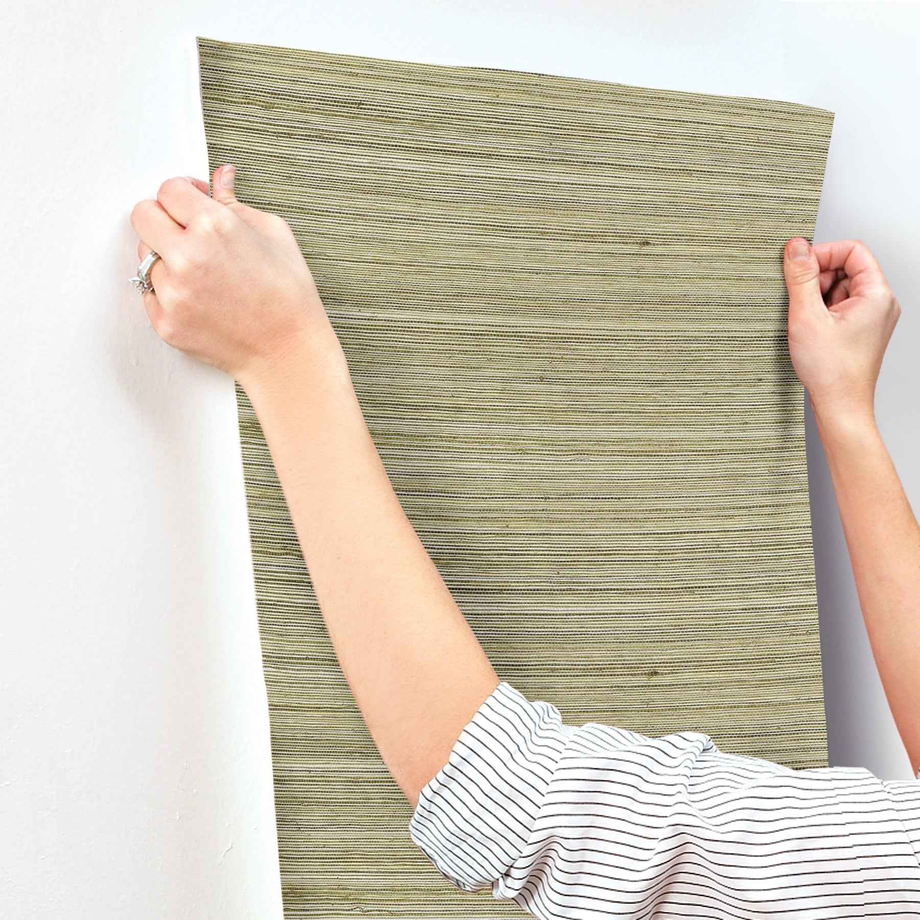 Raffia Charcoal Wallpaper - York Wallcoverings - MI4765 - York Wallcoverings Wallpaper