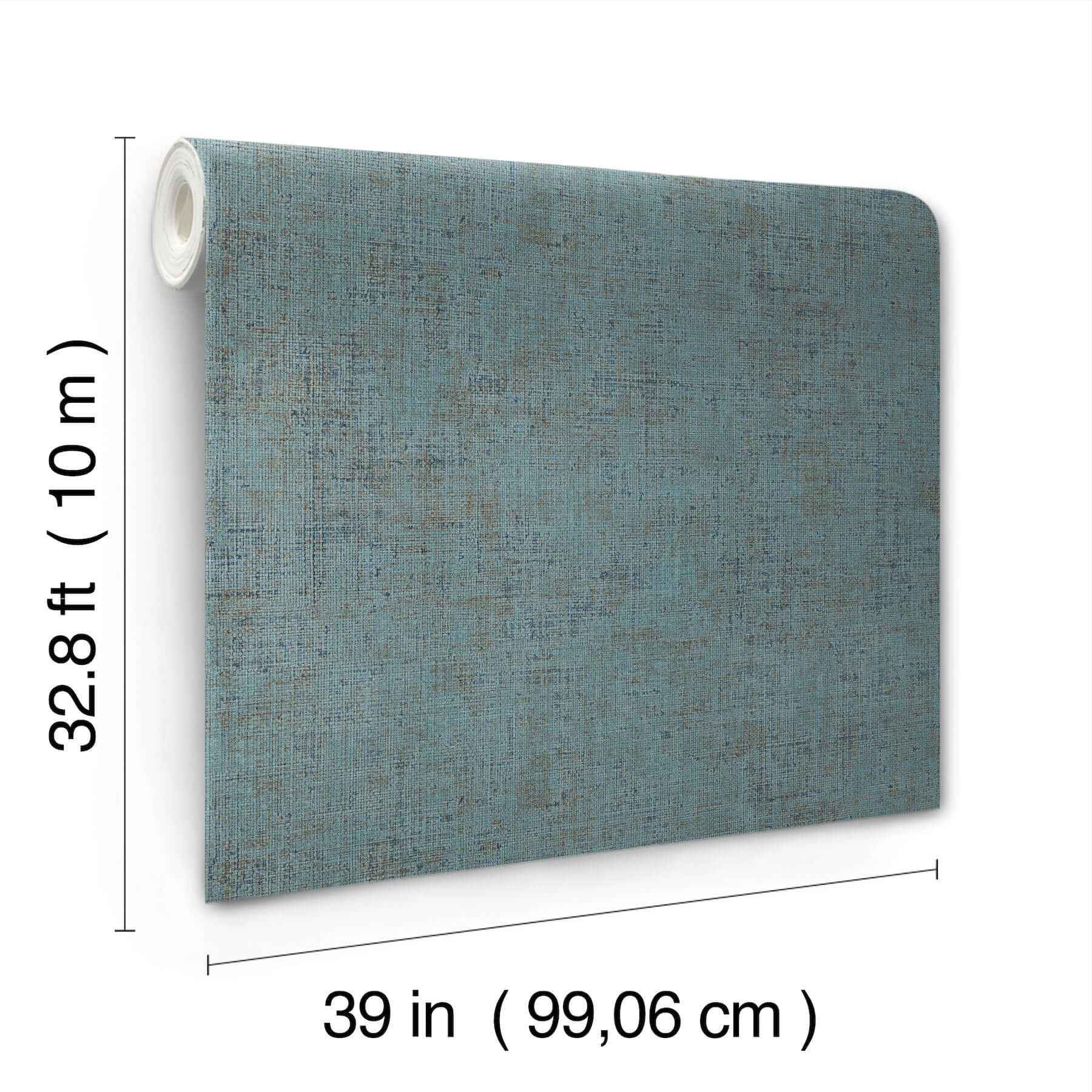 Alma Blue Faux Weave Wallpaper - York Wallcoverings - SI7151 - York Wallcoverings Wallpaper