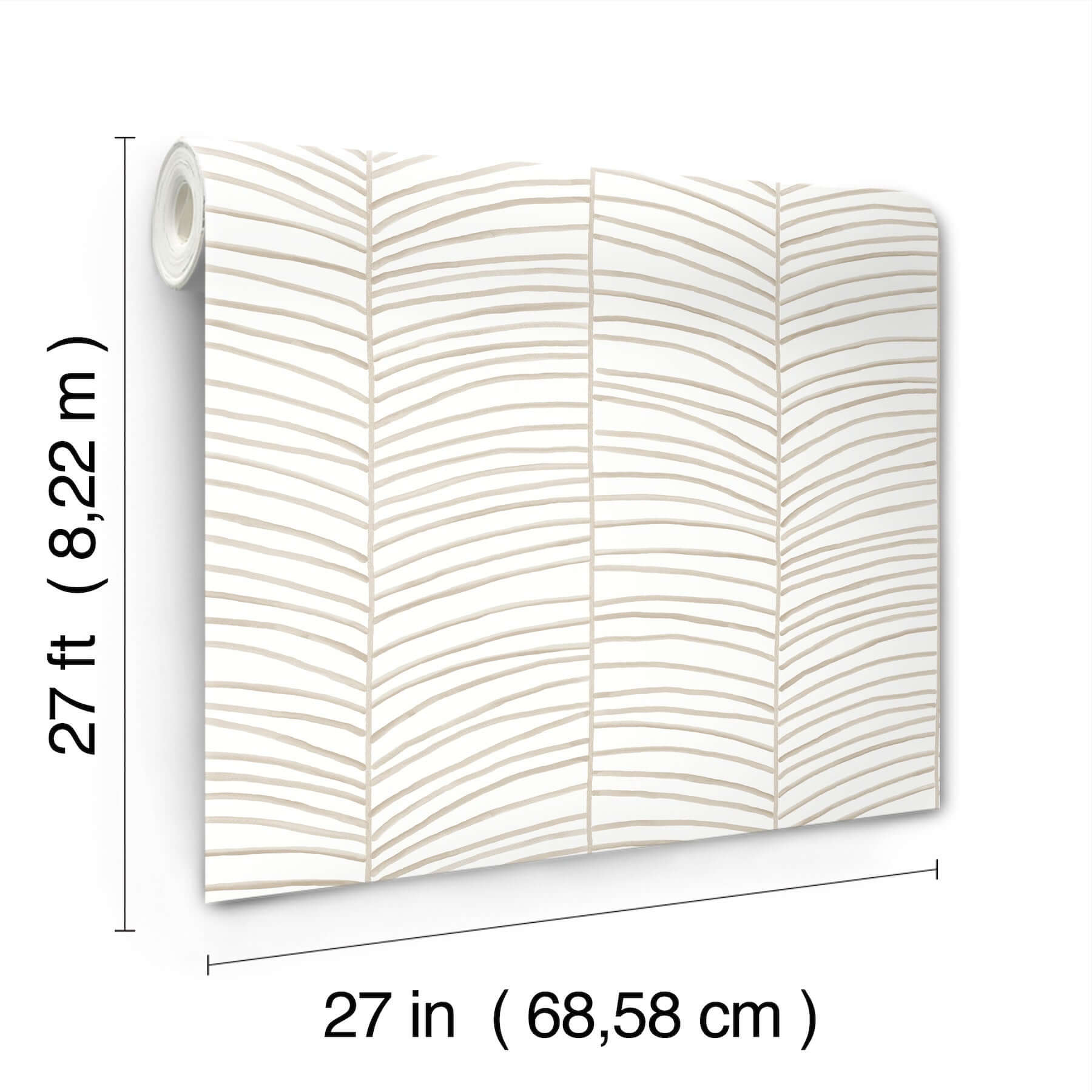 cascade-palm-chevron-dune-wallpaper-york-wallcoverings-mt5675 - York Wallcoverings Wallpaper