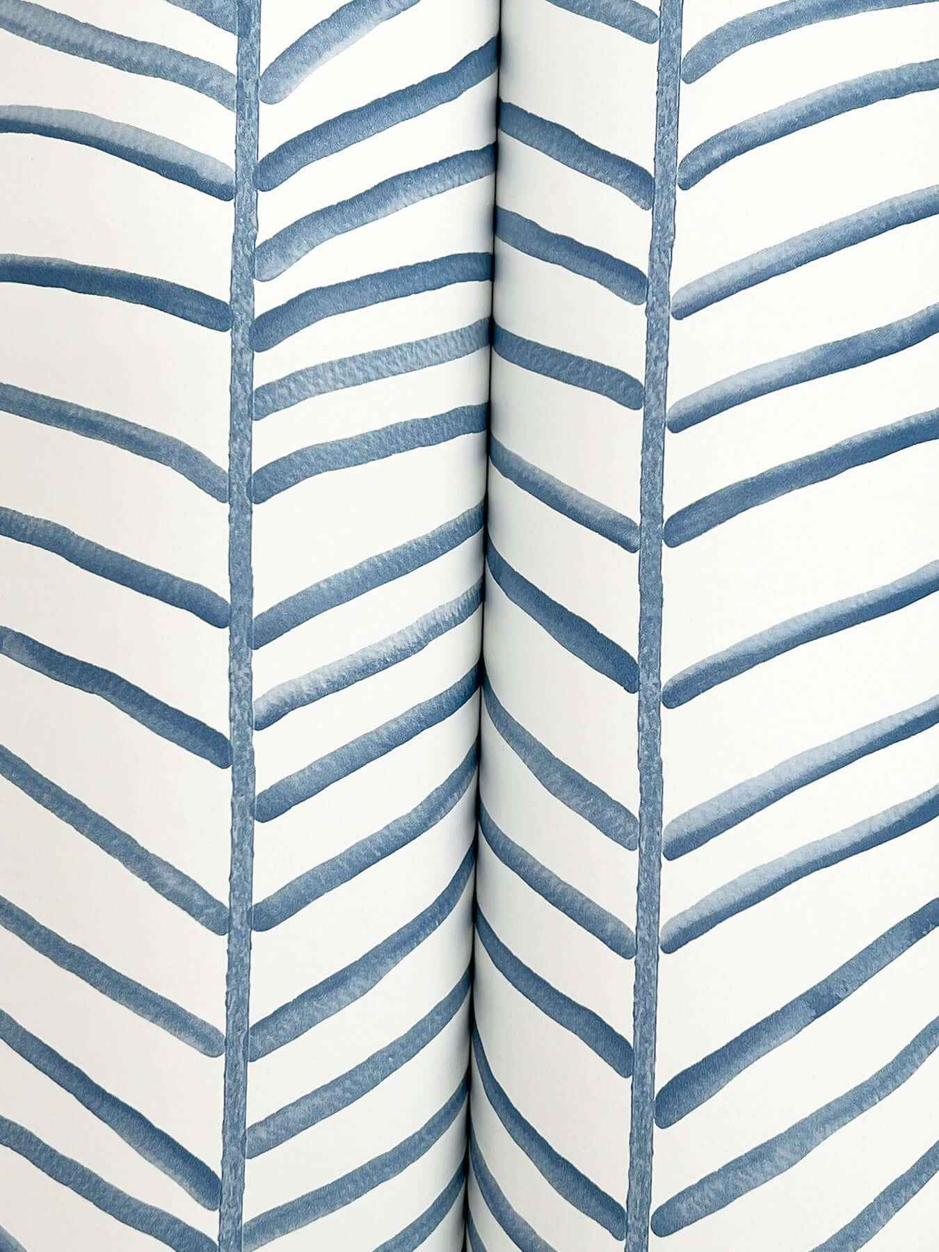 Cascade Palm Chevron Sea Wallpaper - York Wallcoverings - MT5672 - York Wallcoverings Wallpaper