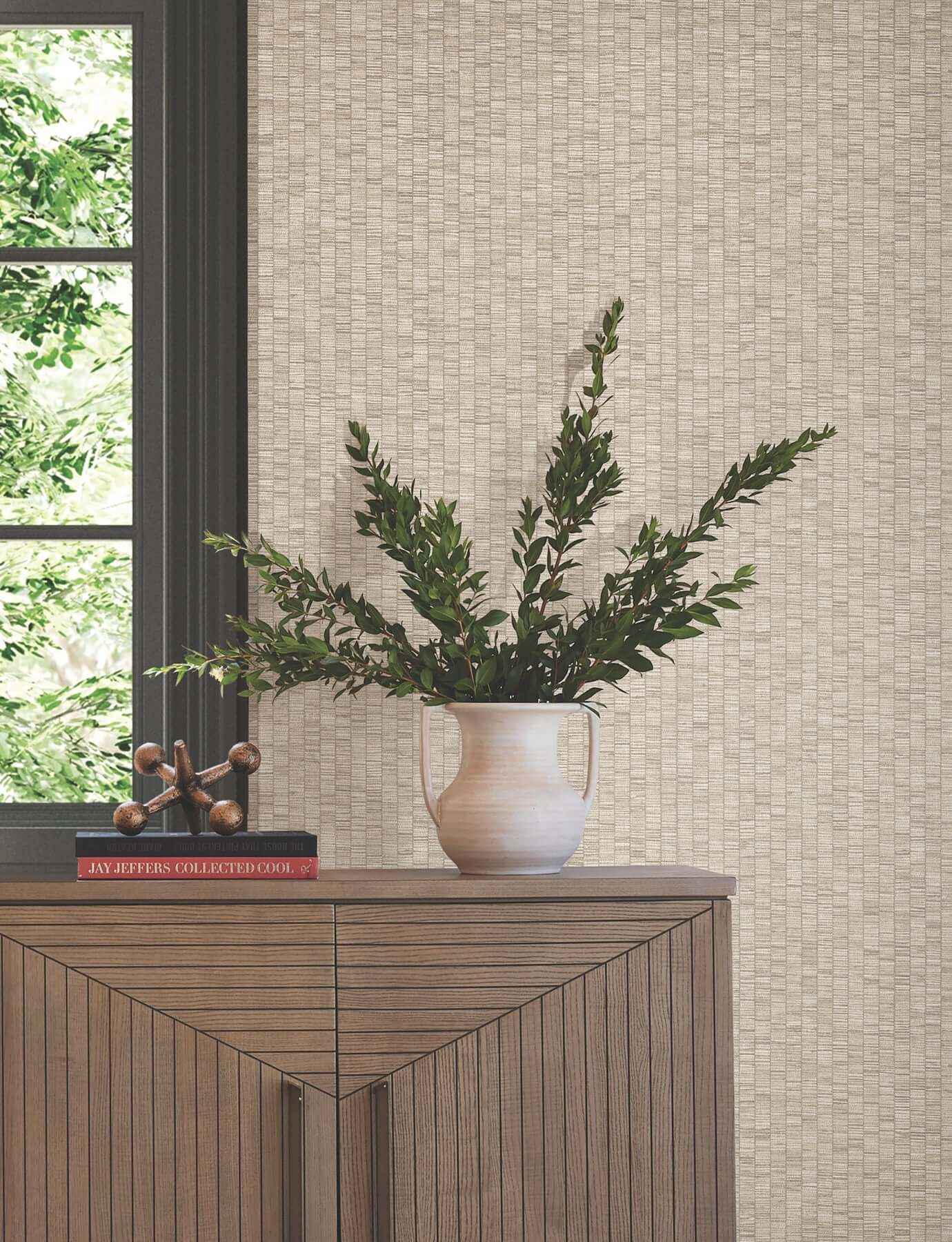 Lemuria Beige Wallpaper - York Wallcoverings - SI6571
