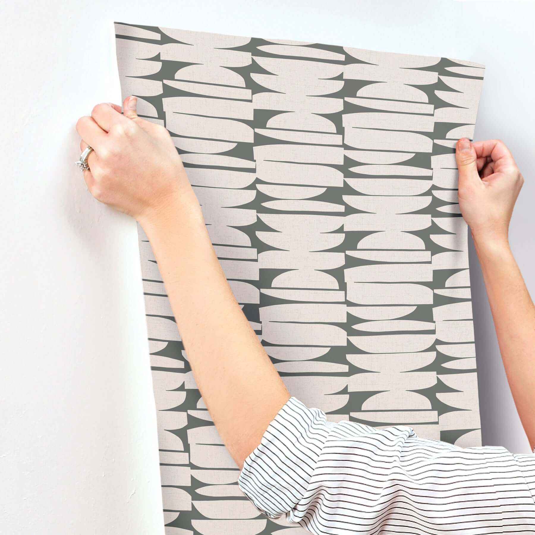 Lovely Libra Onyx Wallpaper - York Wallcoverings - MT5655 - York Wallcoverings Wallpaper