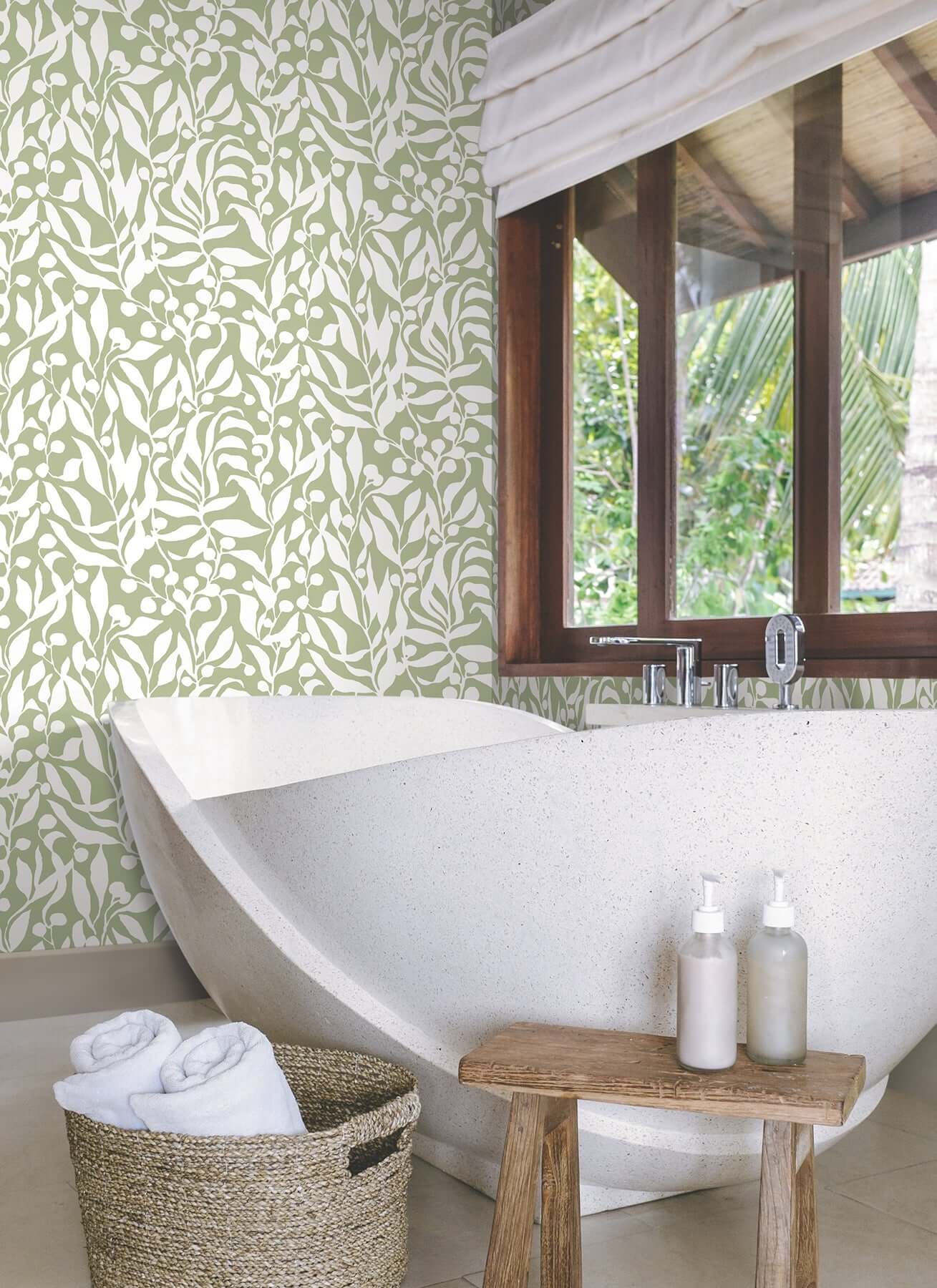 olive-mill-palm-wallpaper-york-wallcoverings-mt5614 - York Wallpaper Wallpaper