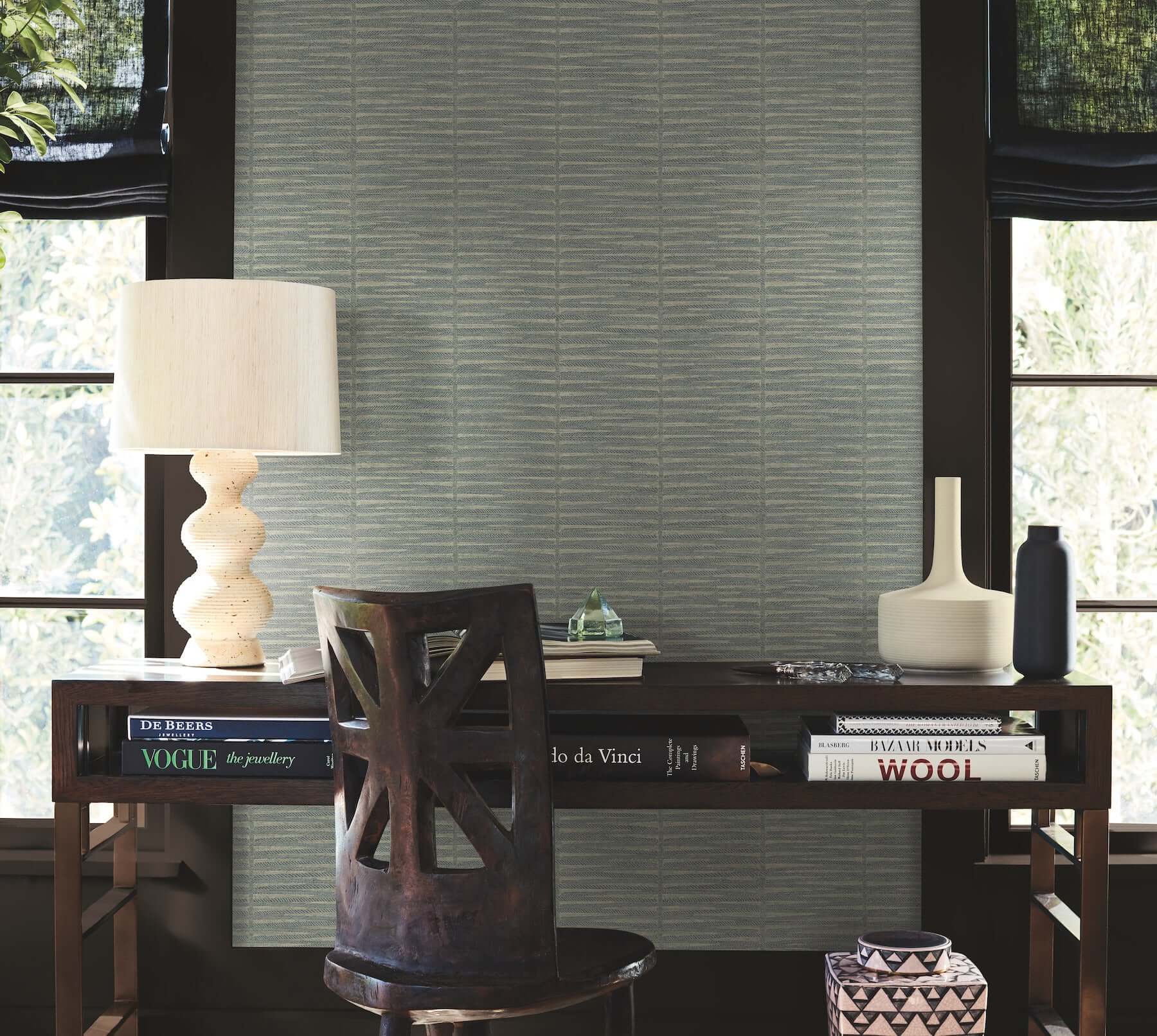 iringa-indigo-wallpaper-york-wallcoverings-ab3054 - York Wallpaper Wallpaper