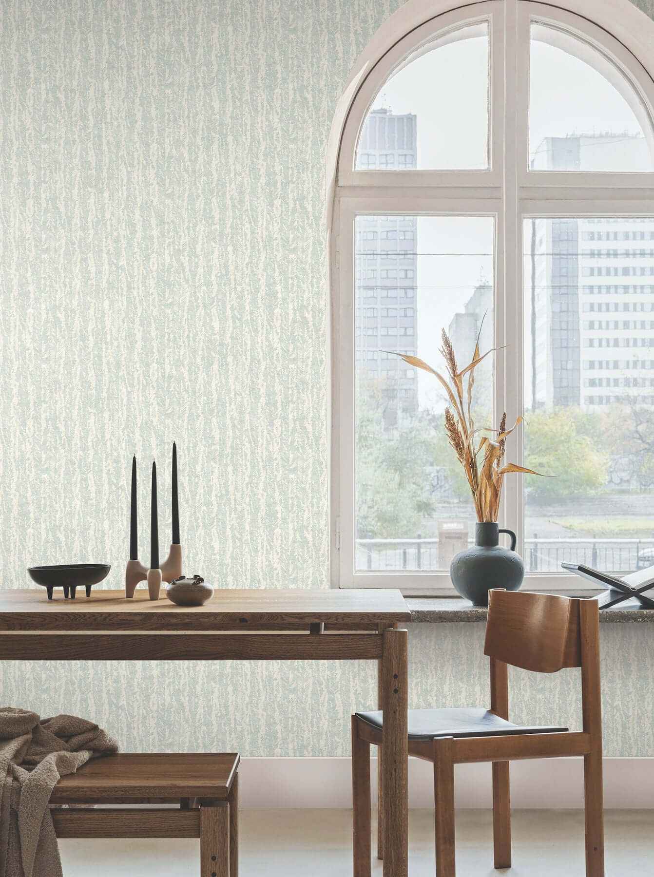 Juju Sky Blue Wallpaper - York Wallcoverings - AB3072