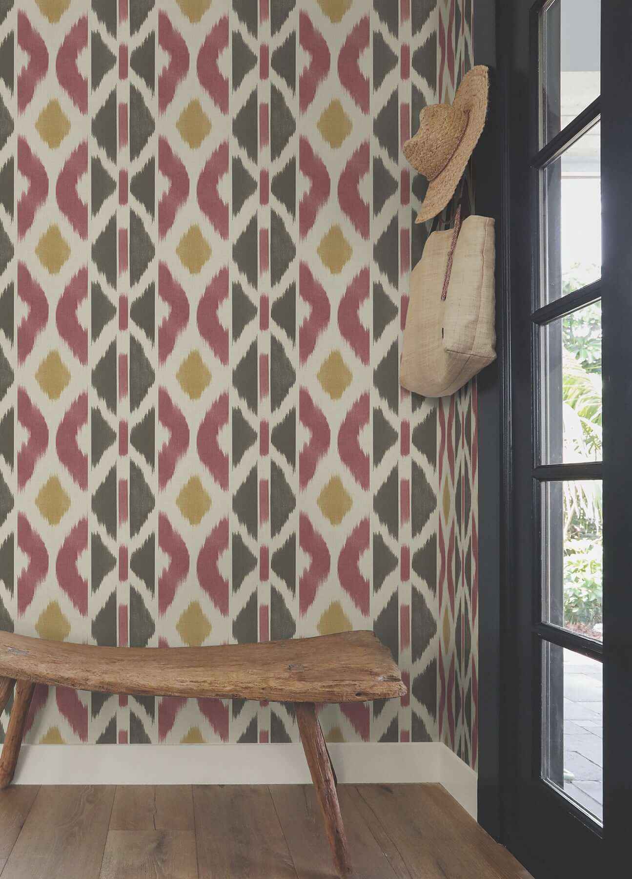 Patan Ruby Wallpaper - York Wallcoverings - AB3091 - York Wallcoverings Wallpaper