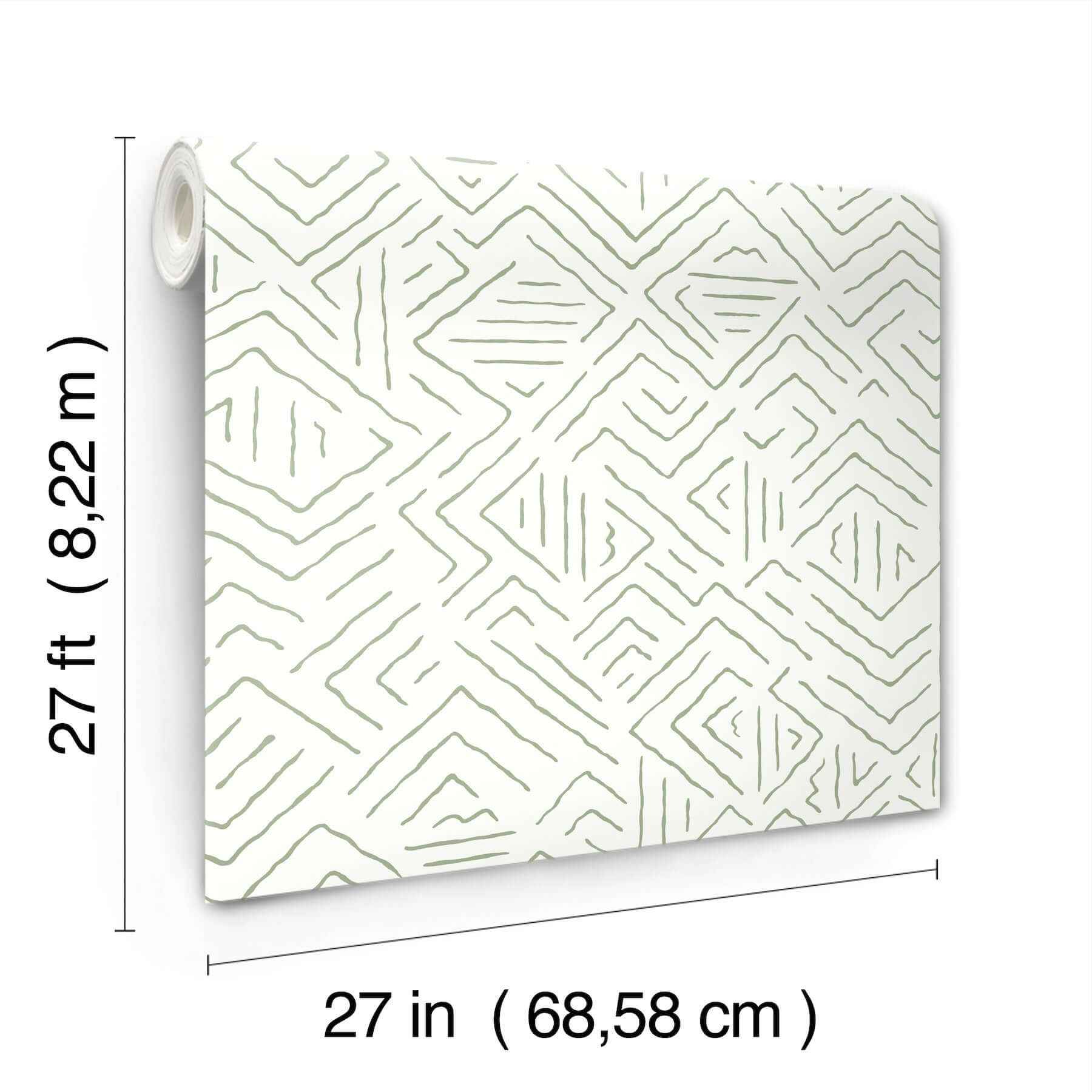 Sirih Sage Wallpaper - York Wallcoverings - AB3082 - York Wallcoverings Wallpaper