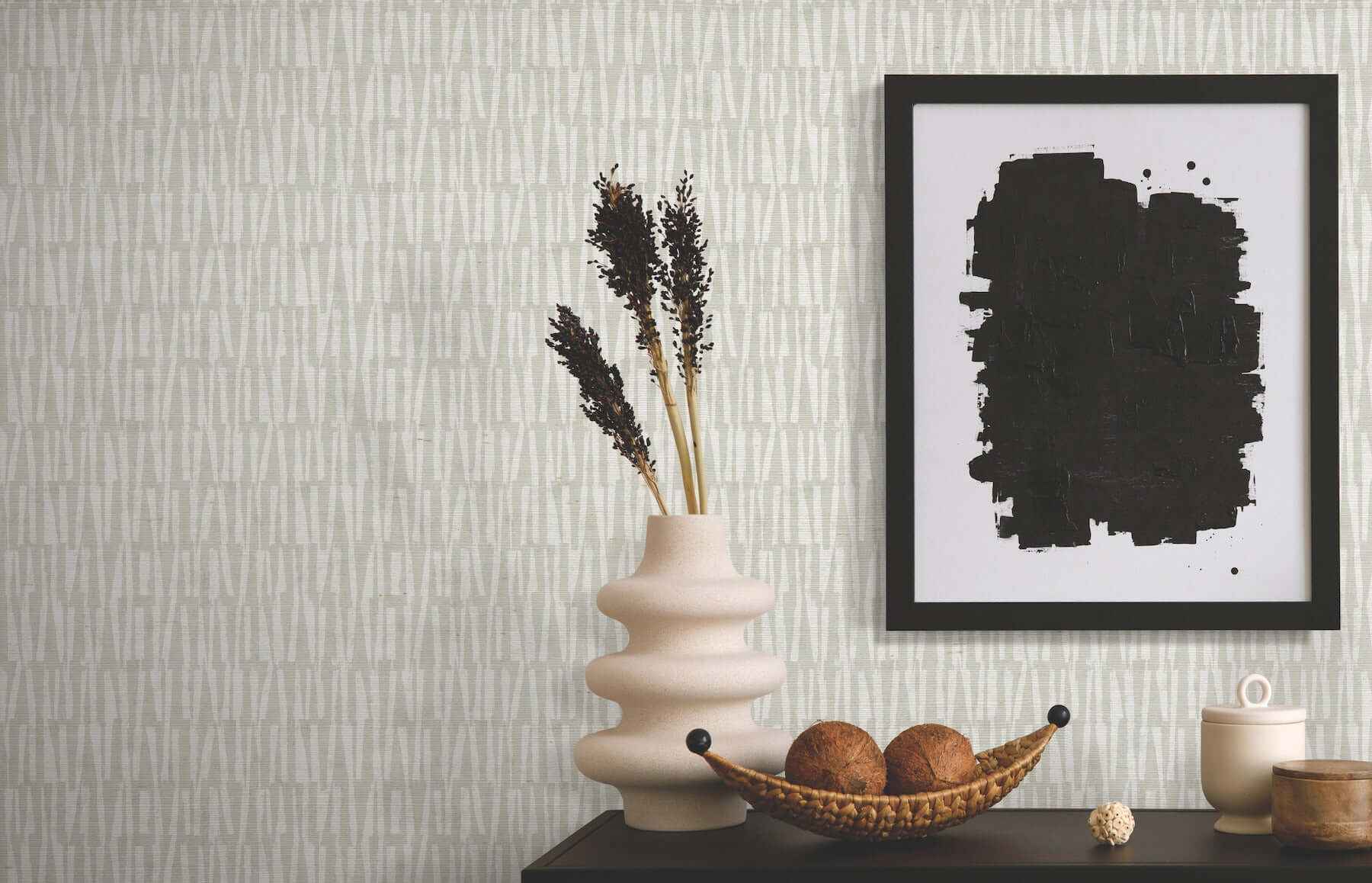 Thatched Grey Wallpaper - York Wallcoverings - AB3043