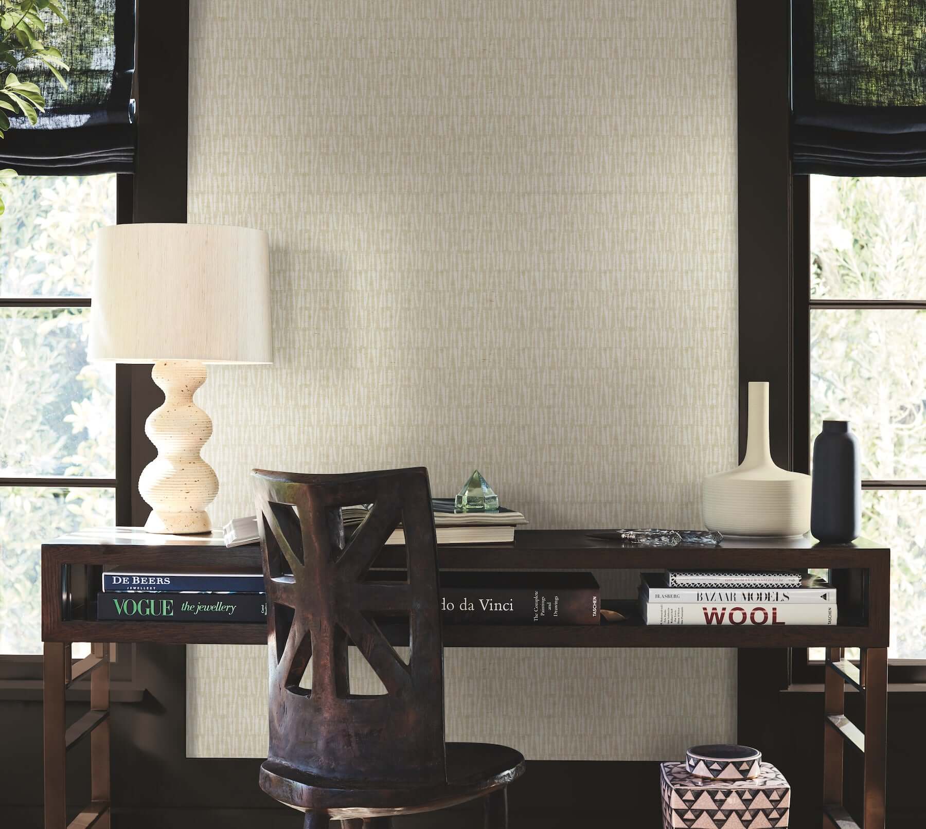 thatched-taupe-wallpaper-york-wallcoverings-ab3041 - York Wallpaper Wallpaper