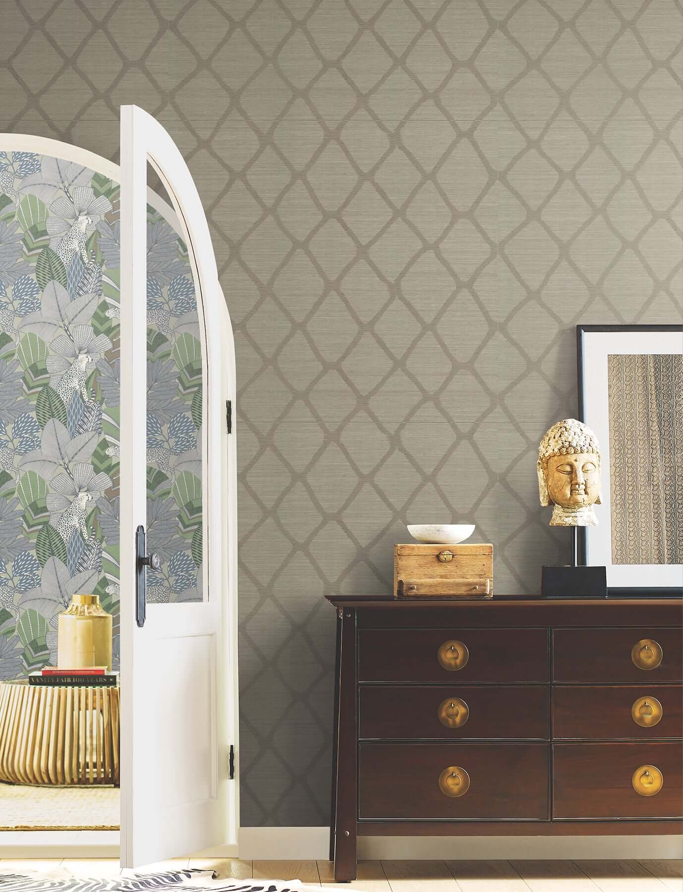 tonga-taupe-wallpaper-york-wallcoverings-ab3123 - York Wallpaper Wallpaper