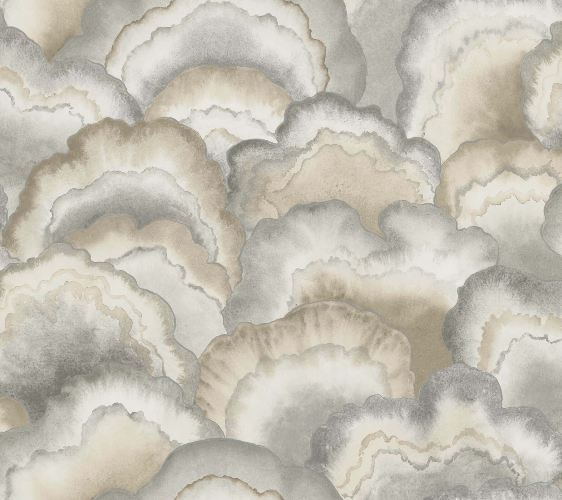 abalone-fans-smokey-peel-stick-wallpaper-york-wallcoverings-psw1615rl - York Wallpaper Wallpaper