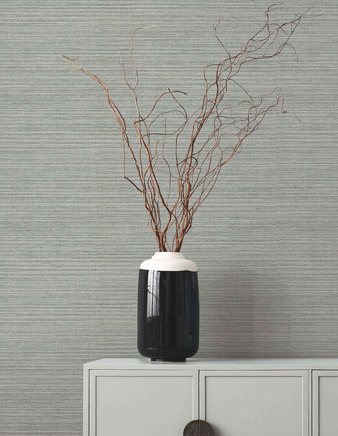 Amyra Silk Grey Wallpaper - York Wallcoverings - ZA8094N - York Wallcoverings Wallpaper