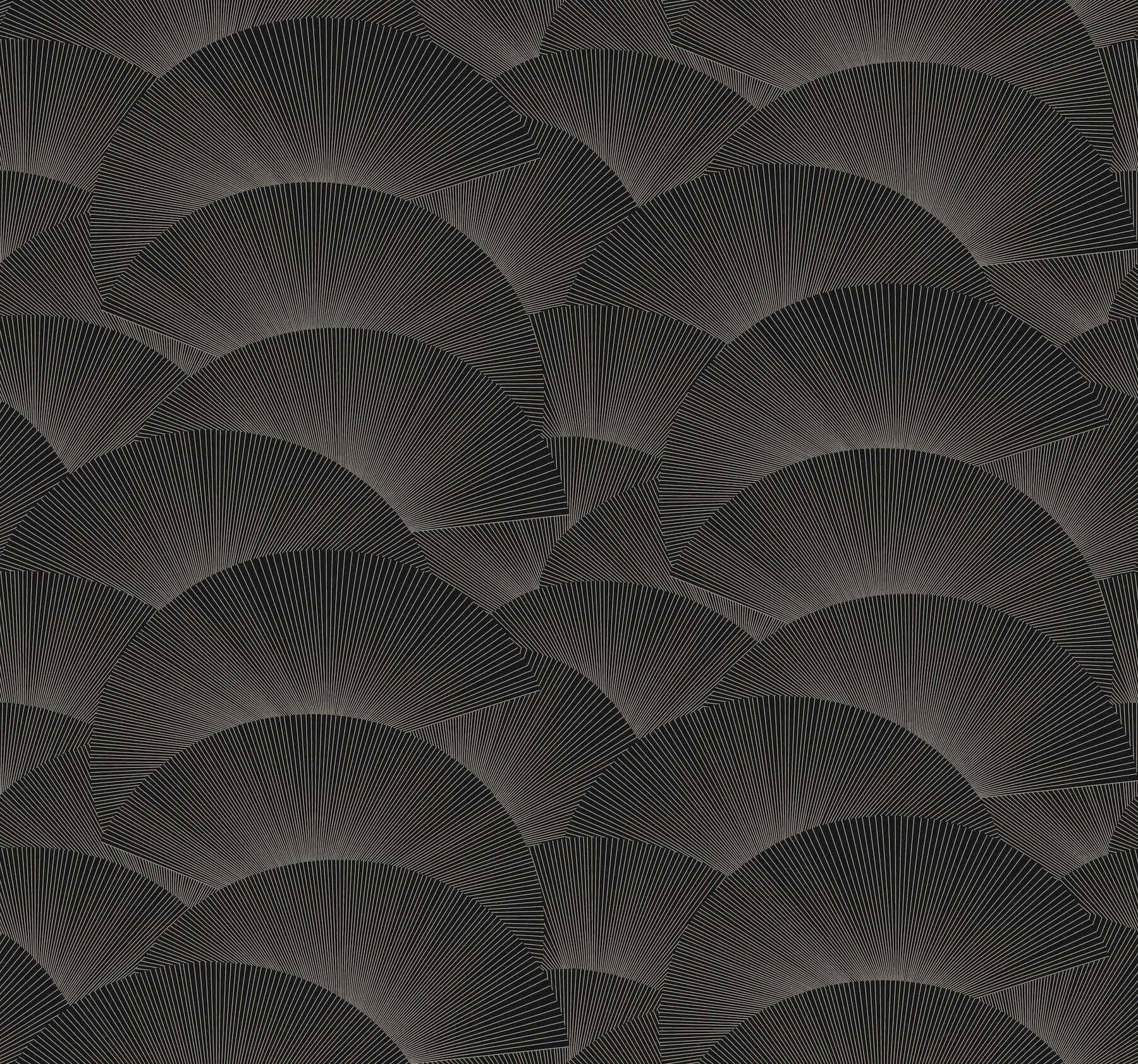 Morning Shell Black & Grey Wallpaper - York Wallcoverings - ZA8022 - York Wallcoverings Wallpaper