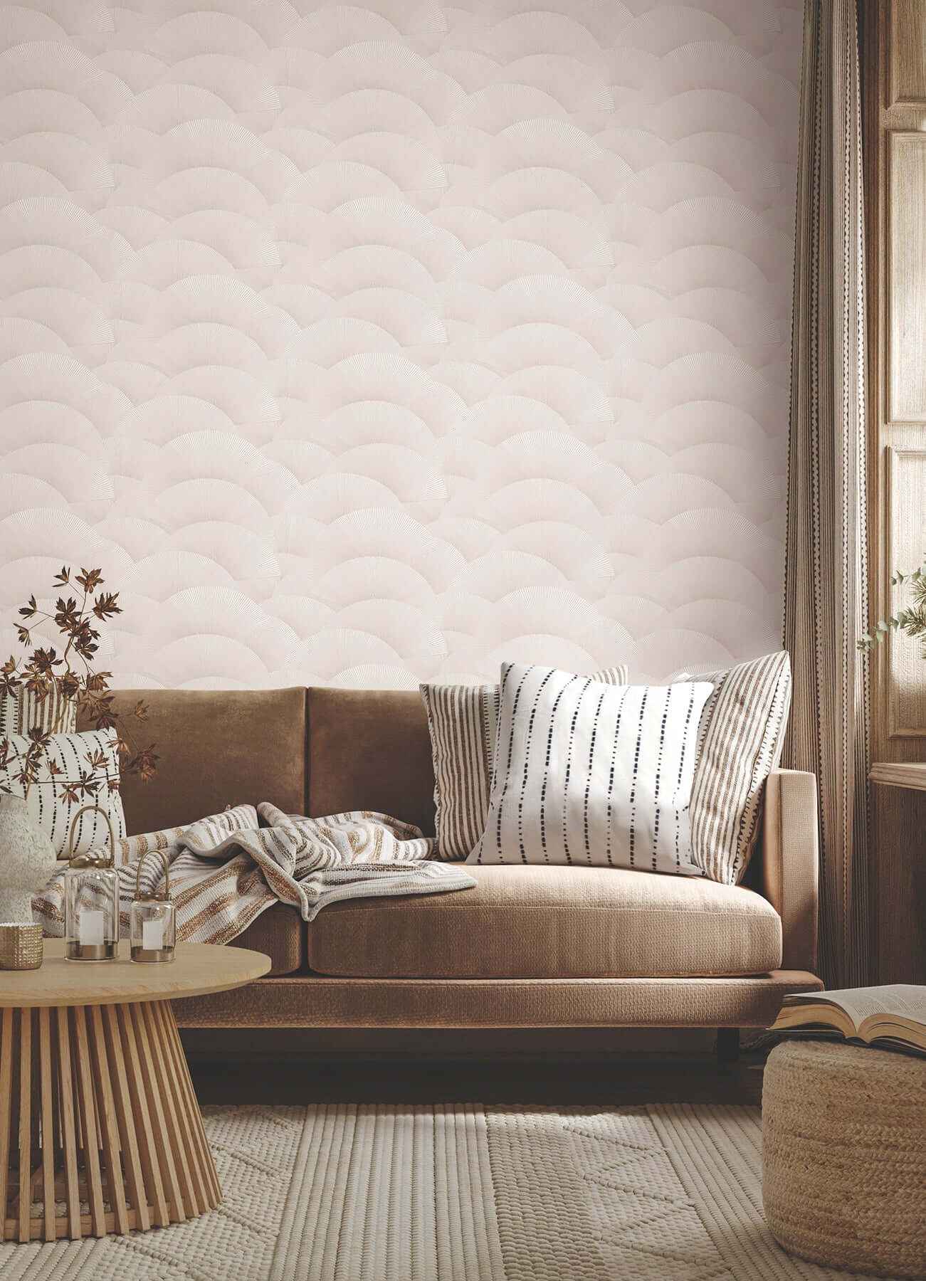 Morning Shell Blush Wallpaper - York Wallcoverings - ZA8026 - York Wallcoverings Wallpaper