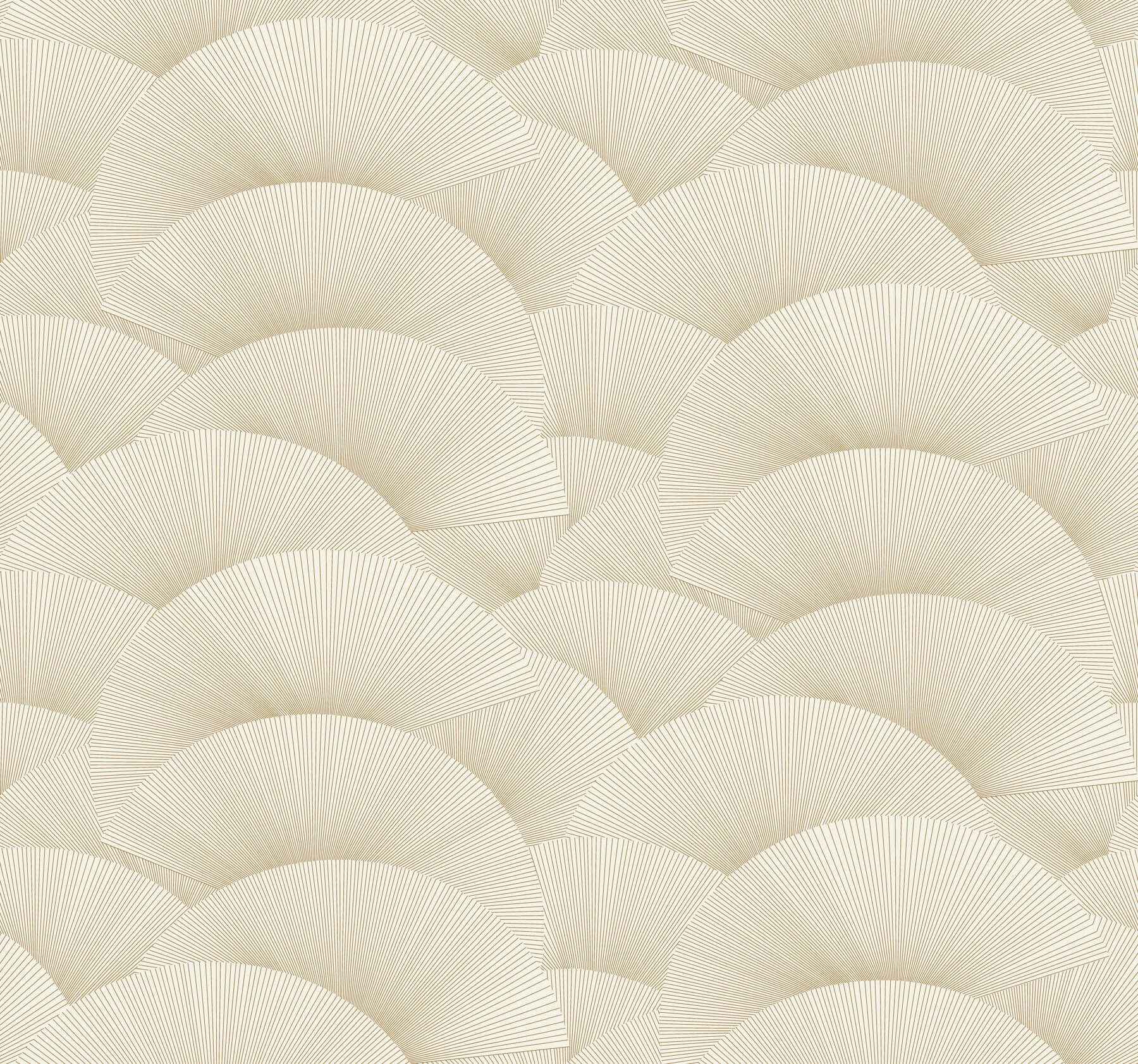 Morning Shell Cream & Gold Wallpaper - York Wallcoverings - ZA8021 - York Wallcoverings Wallpaper