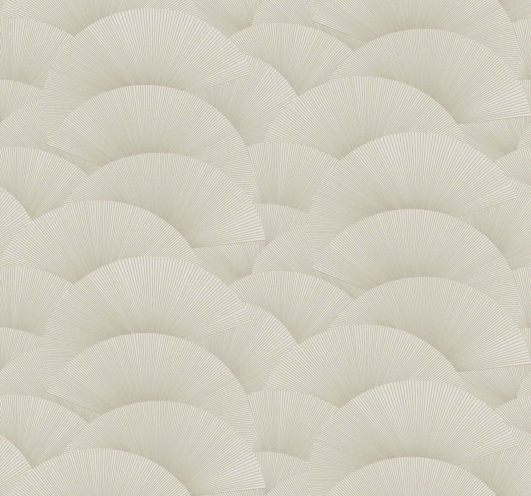 Morning Shell Taupe & Gold Wallpaper - York Wallcoverings - ZA8024 - York Wallcoverings Wallpaper