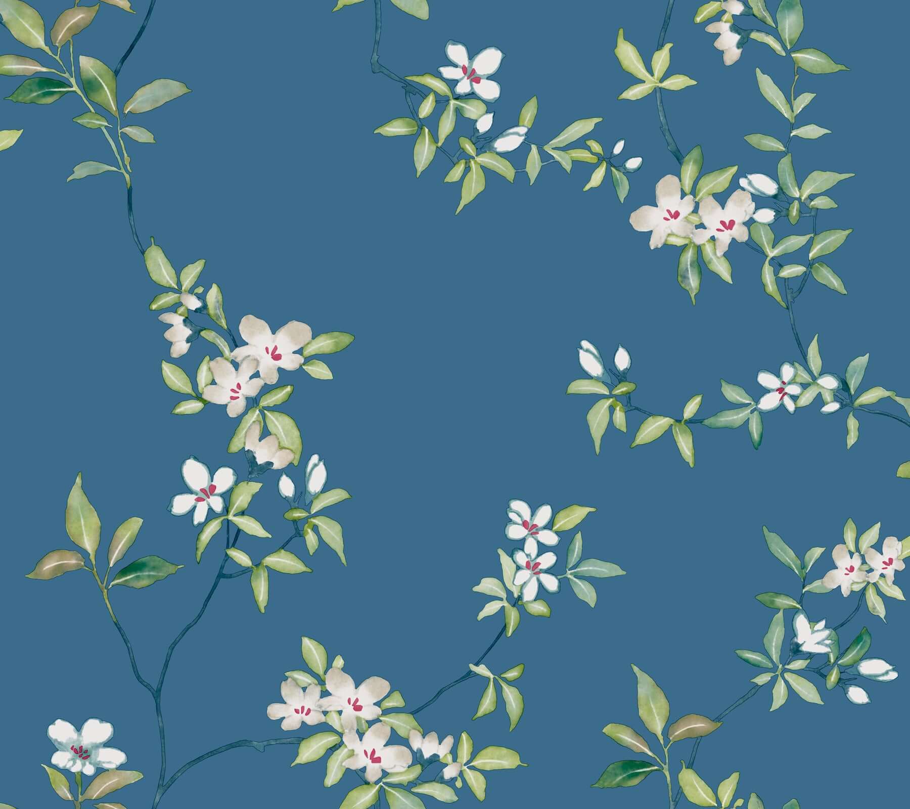 april-blossom-cobalt-wallpaper-york-wallcoverings-za8072 - York Wallpaper Wallpaper