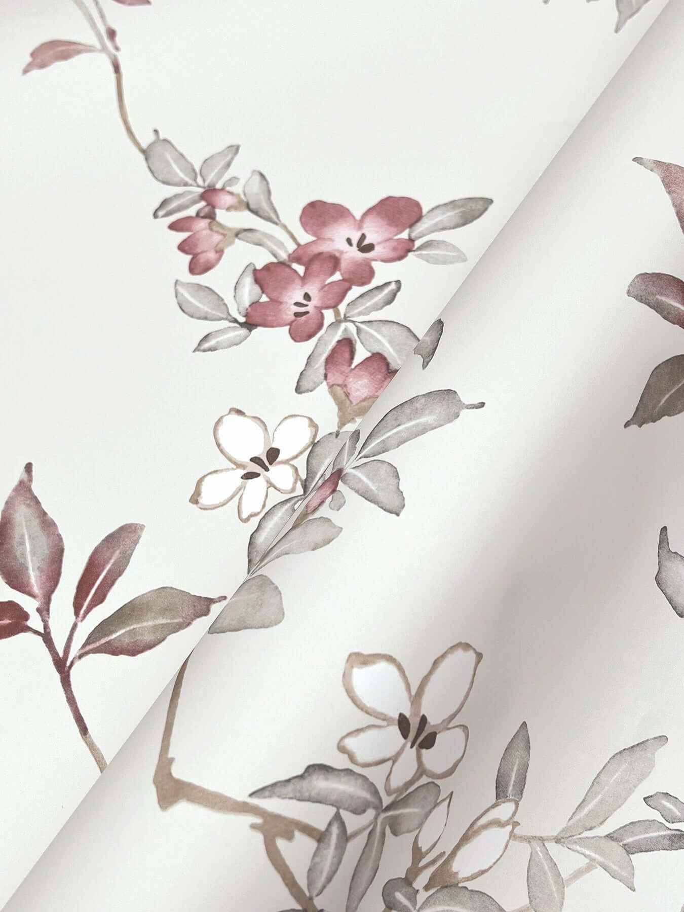 April Blossom Cream Wallpaper - York Wallcoverings - ZA8076 - York Wallcoverings Wallpaper
