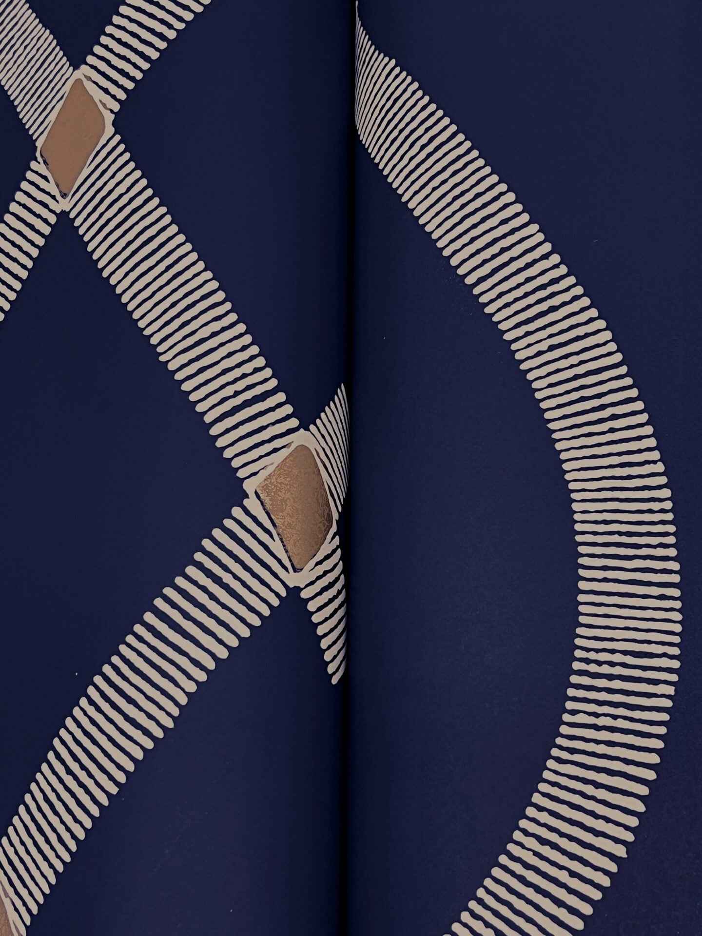 Ellena Navy Wallpaper - York Wallcoverings - ZA8032 - York Wallcoverings Wallpaper