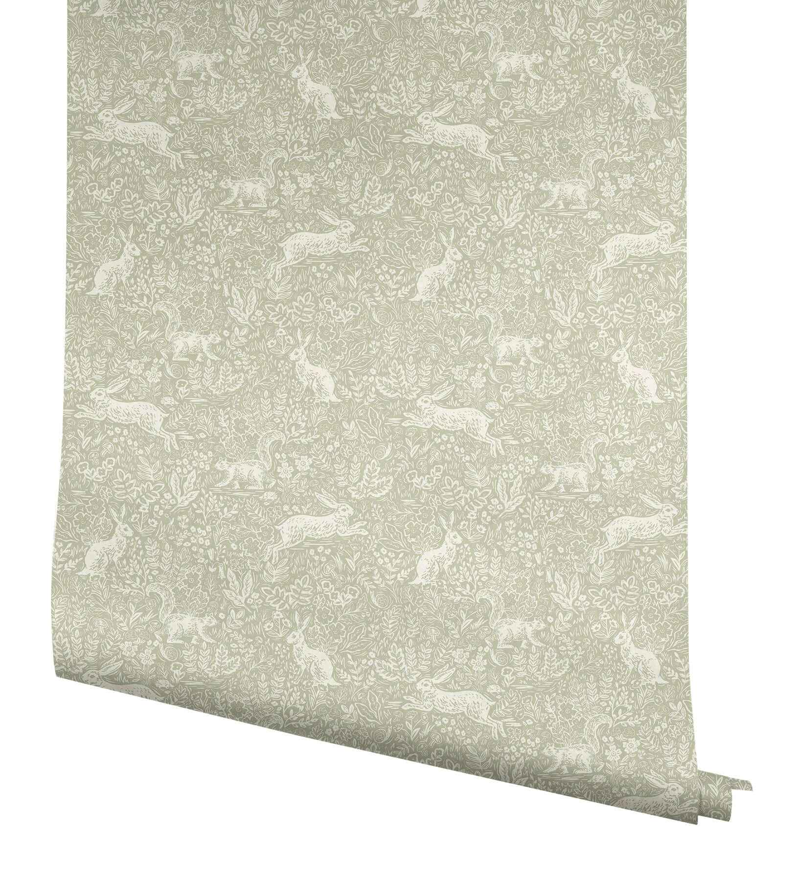 Fable Mint Peel & Stick Wallpaper - York Wallcoverings - PSW1628RL - York Wallcoverings Wallpaper