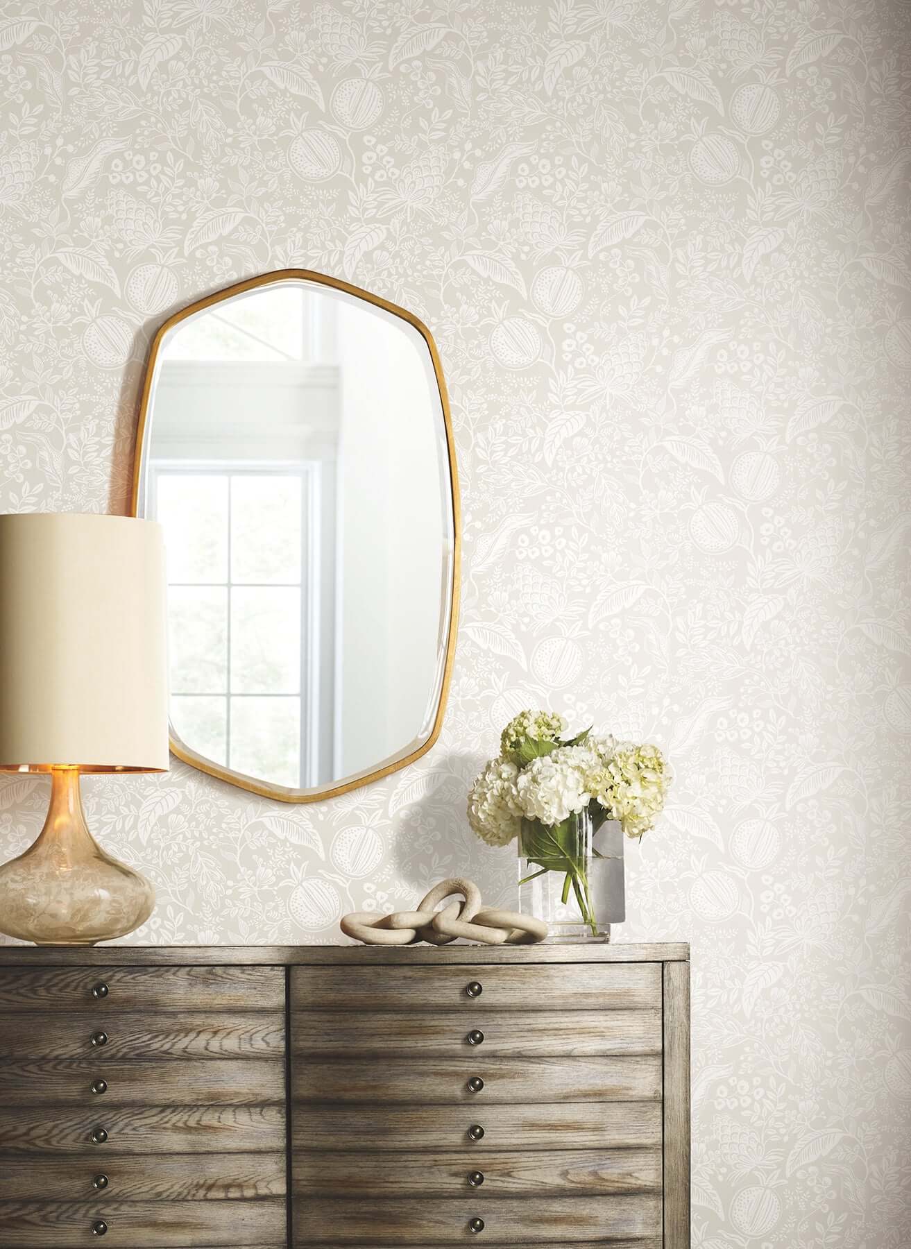 pomegranate-beige-white-peel-stick-wallpaper-york-wallcoverings-psw1629rl - York Wallpaper Wallpaper
