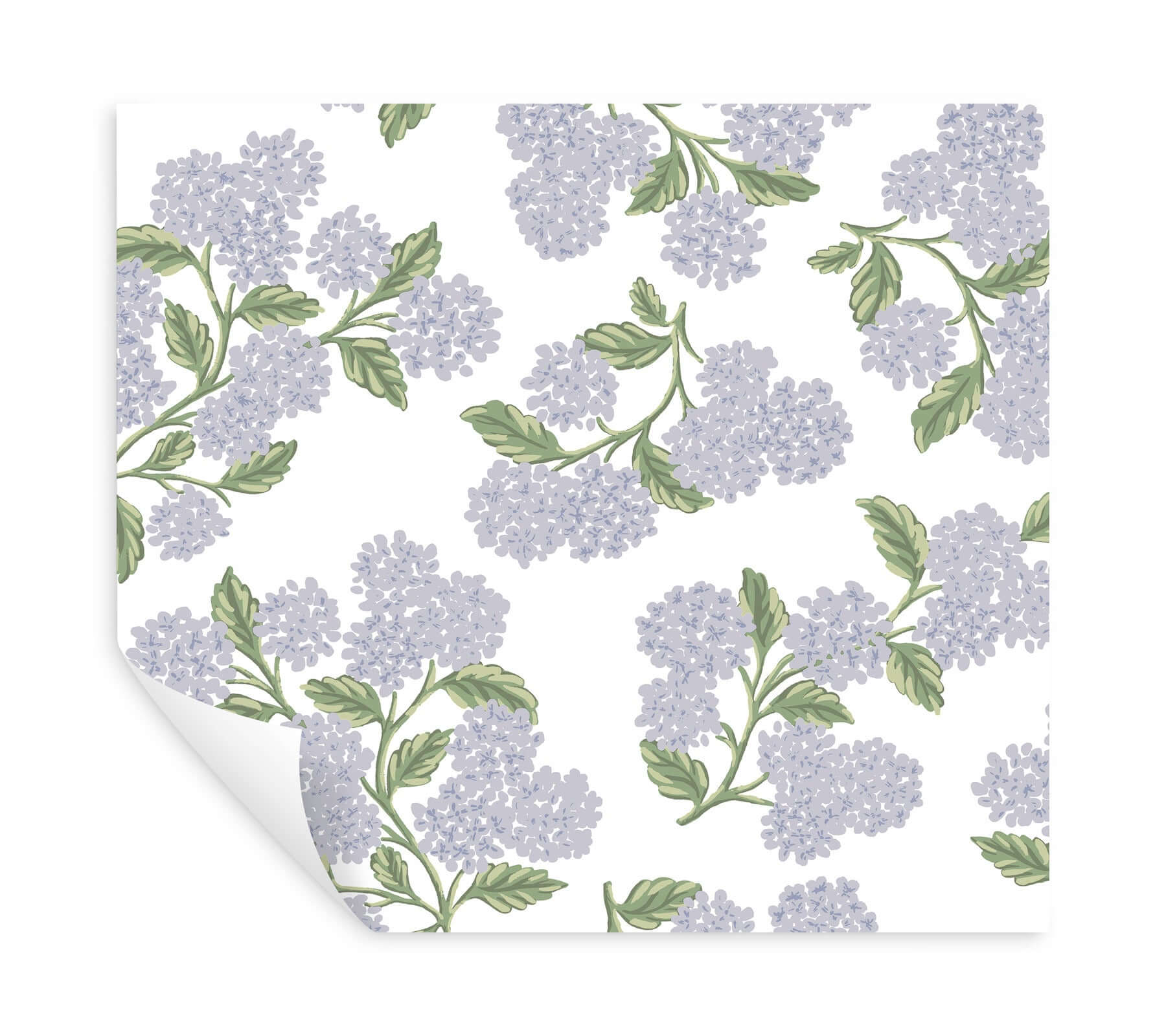 hydrangea-lilac-white-peel-stick-wallpaper-york-wallcoverings-psw1621rl - York Wallcoverings Wallpaper