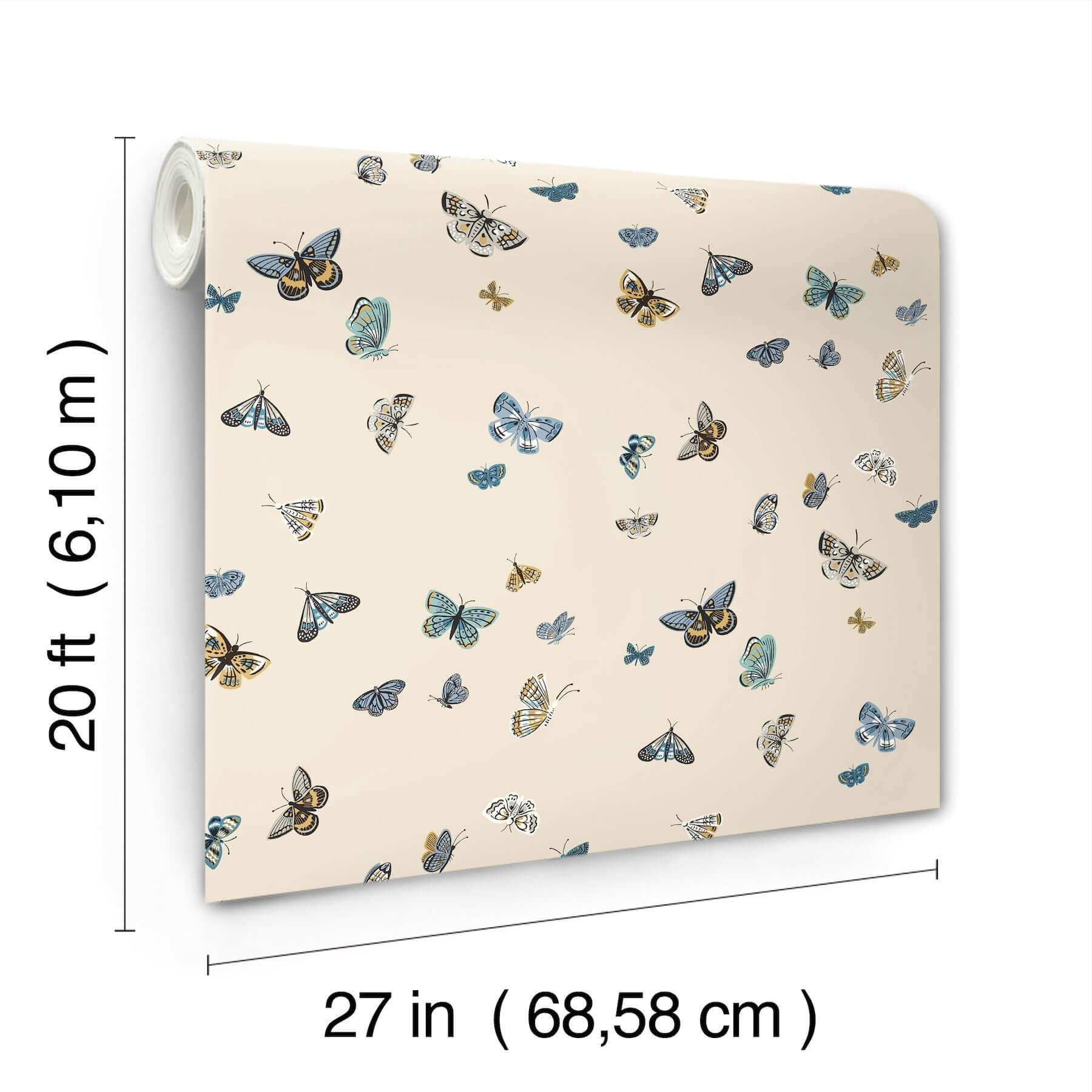 butterfly-house-linen-peel-stick-wallpaper-york-wallcoverings-psw1649rl - York Wallpaper Wallpaper
