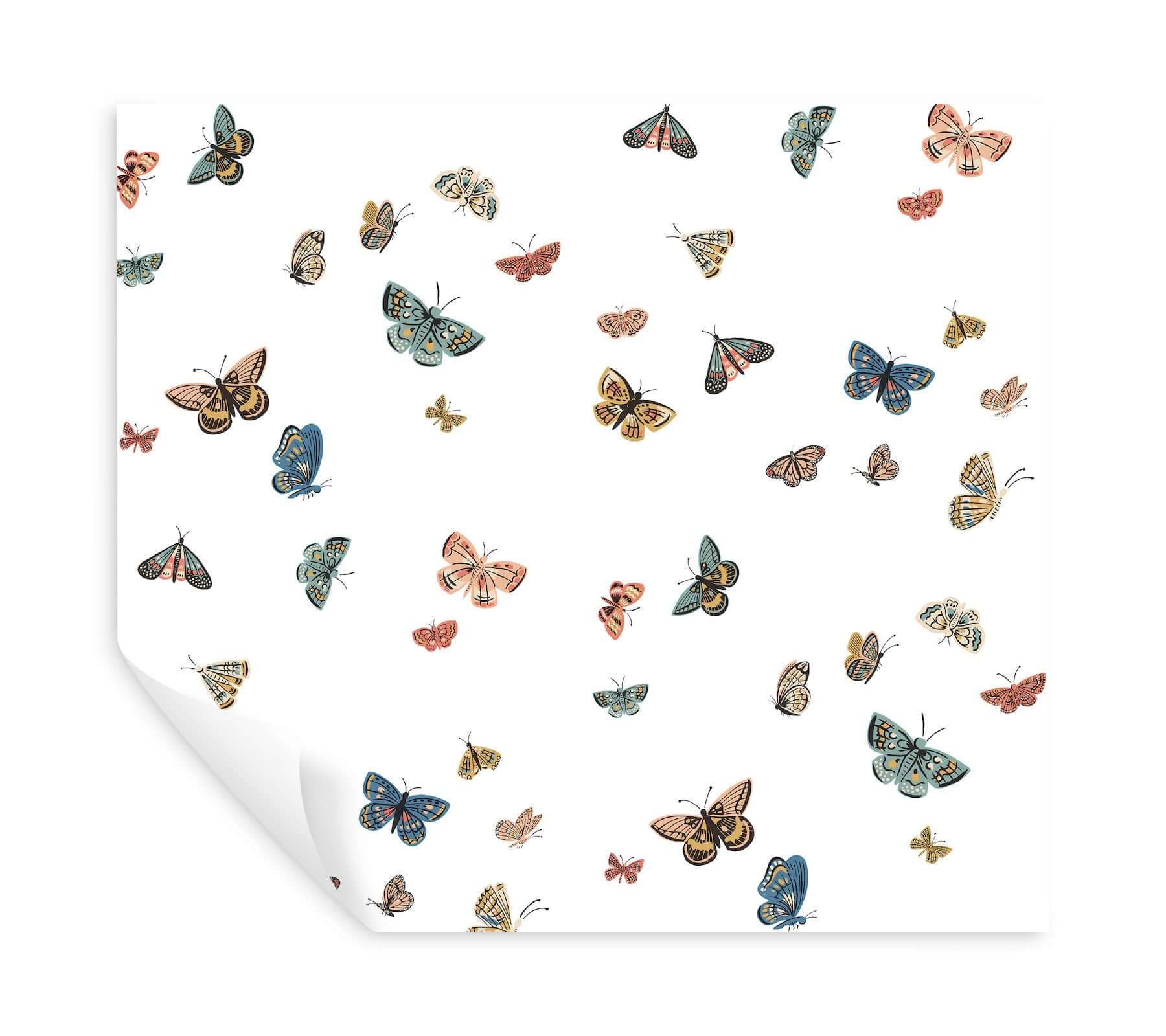 butterfly-house-white-peel-stick-wallpaper-york-wallcoverings-psw1632rl - York Wallcoverings Wallpaper