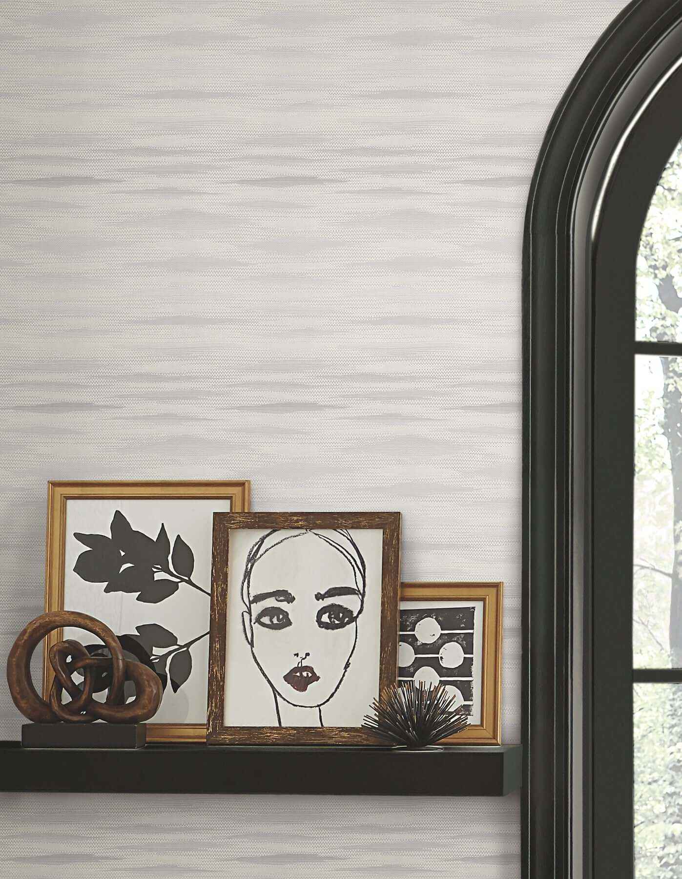 Fireworks Warm Grey Peel & Stick Wallpaper - York Wallcoverings - PSW1647RL