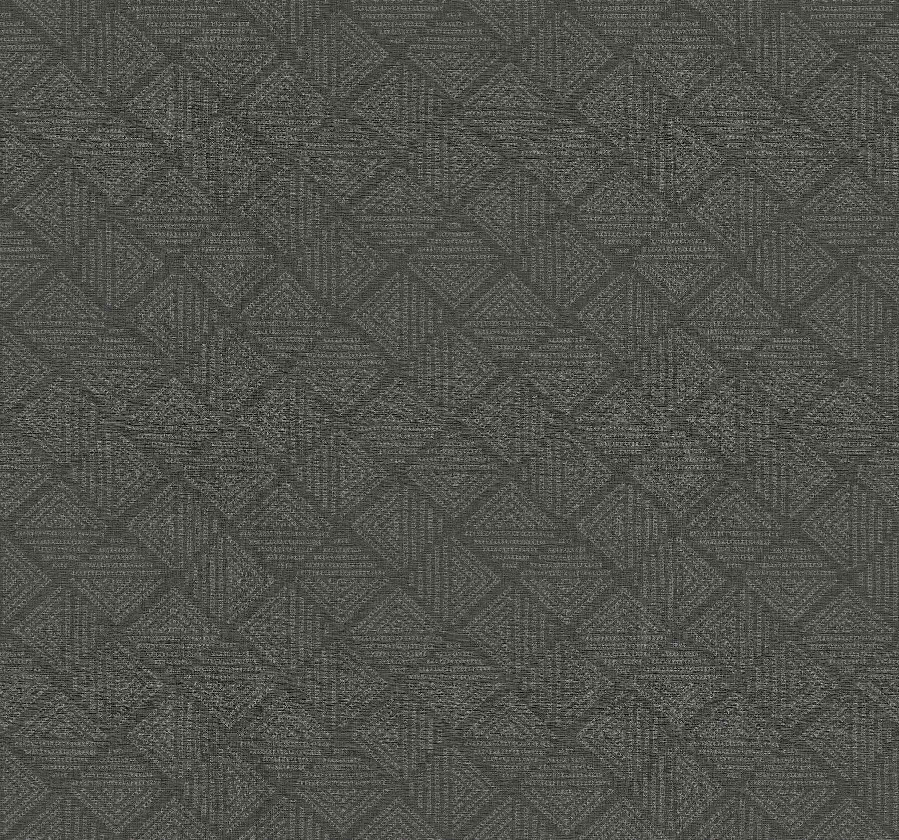 Center Square Charcoal Wallpaper - York Wallcoverings - MJ4861 - York Wallcoverings Wallpaper