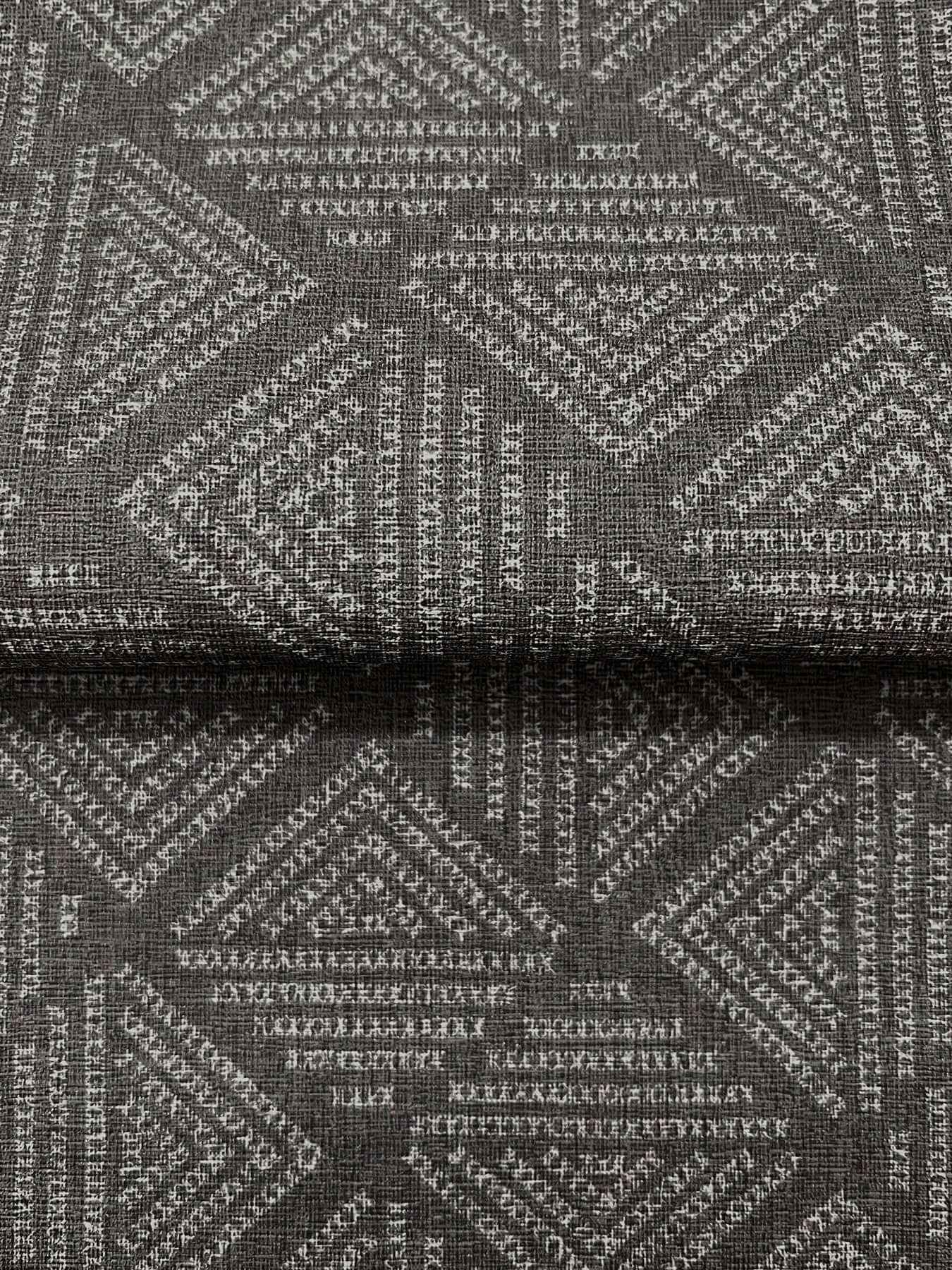 Center Square Charcoal Wallpaper - York Wallcoverings - MJ4861 - York Wallcoverings Wallpaper