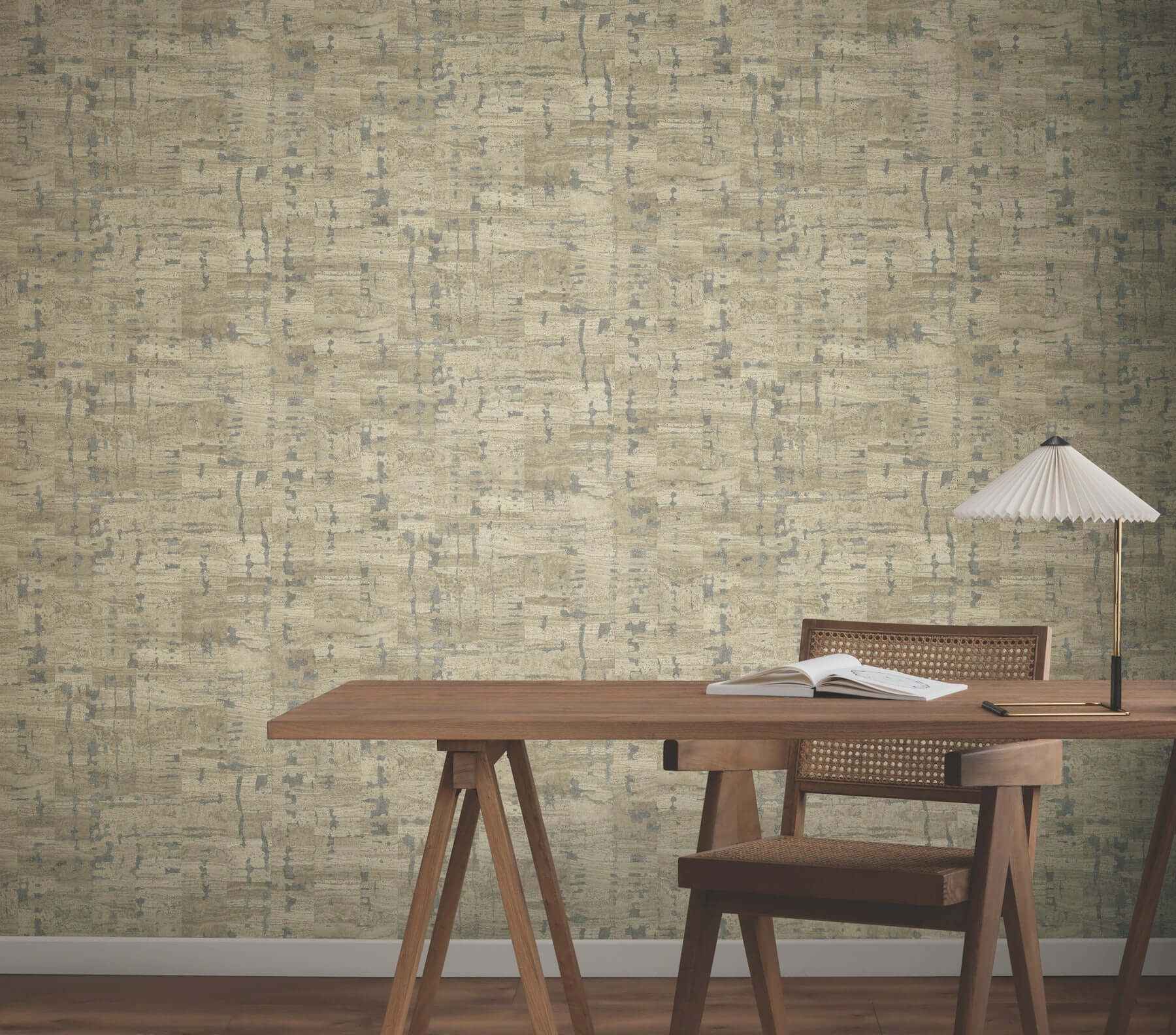 Pop The Cork Taupe Wallpaper - York Wallcoverings - GN2651 - York Wallcoverings Wallpaper