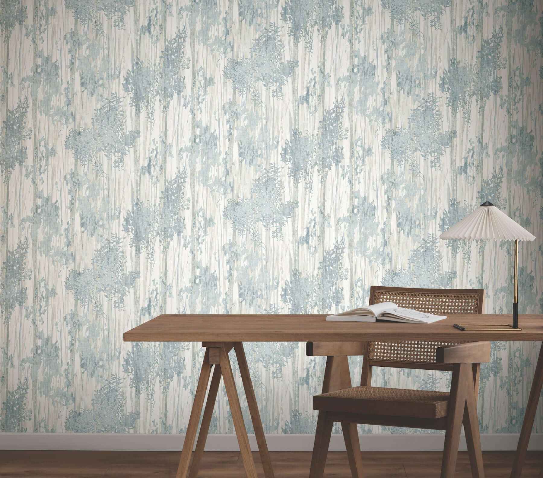 Aspen Grove Blue Wallpaper - York Wallcoverings - GN2602