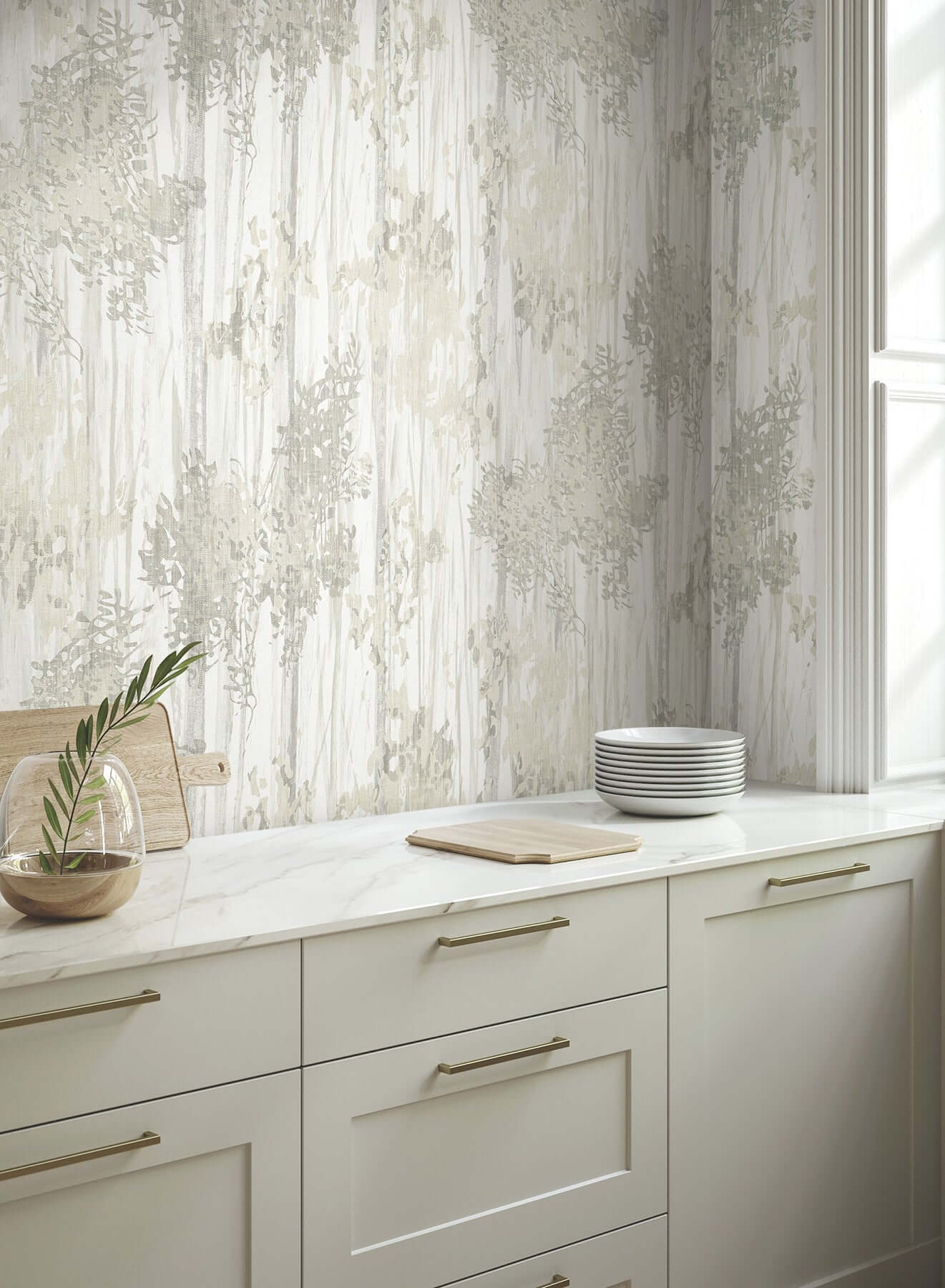 aspen-grove-grey-wallpaper-york-wallcoverings-gn2603 - York Wallcoverings Wallpaper